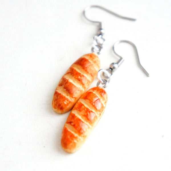 Baguette Bread Dangle Earrings - Jillicious charms and accessories