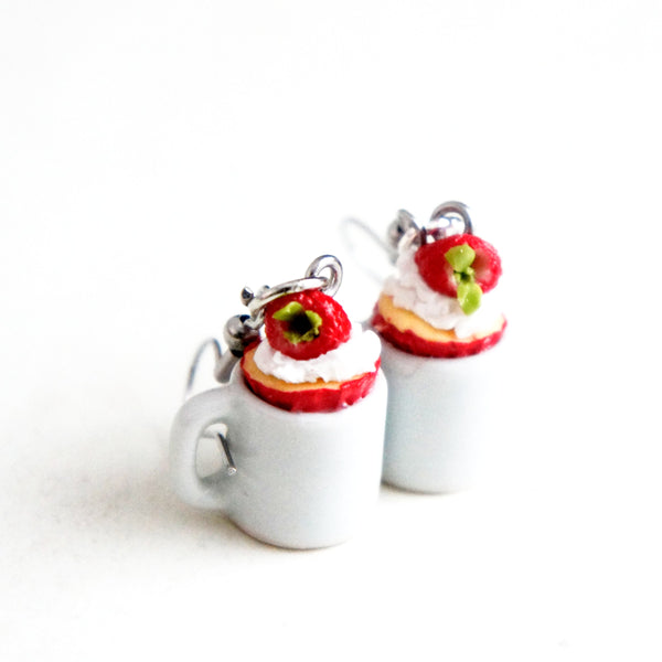 Strawberry Shortcake Cups Earrings - Jillicious charms and accessories