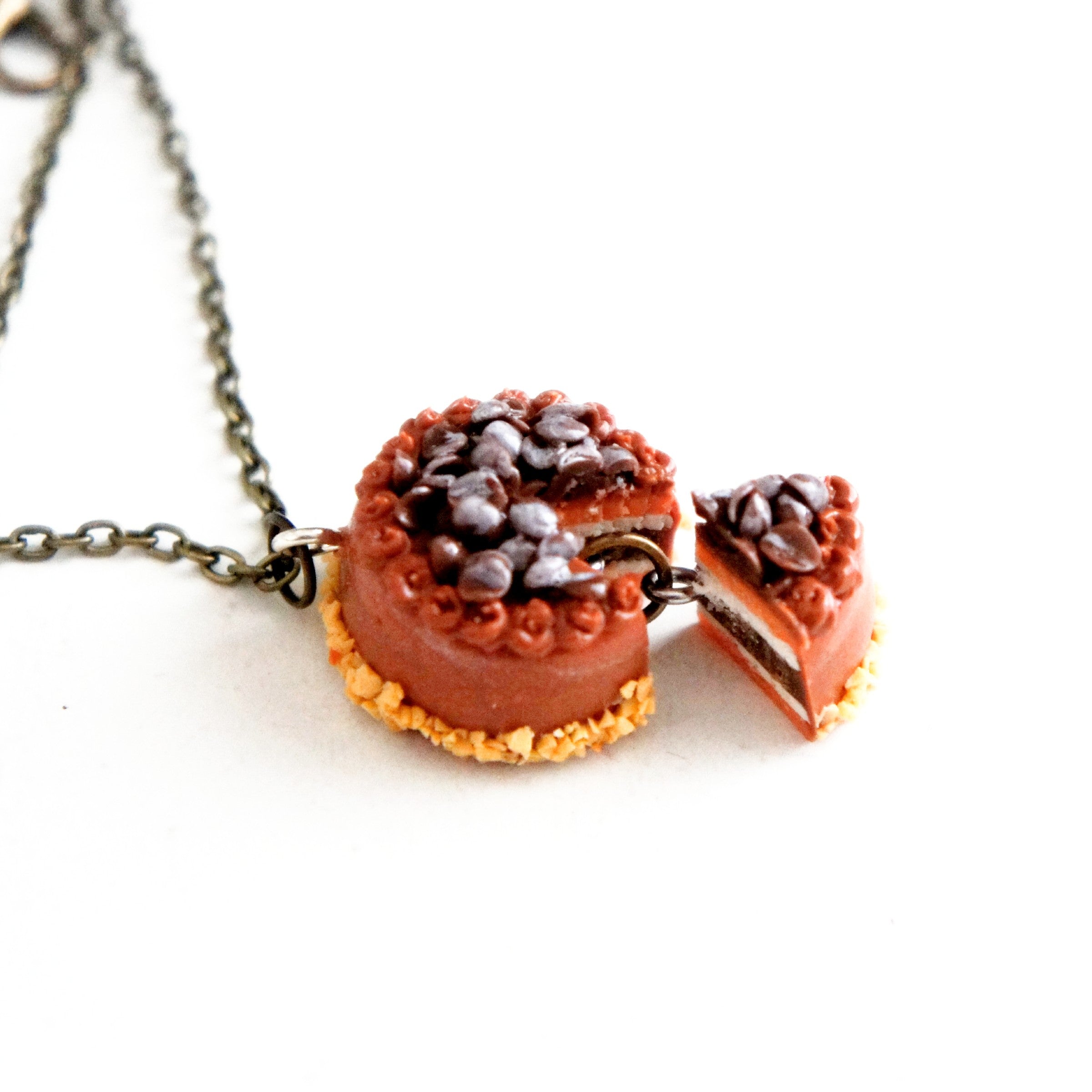 Hazelnut Ice Cream Cake Necklace - Jillicious charms and accessories