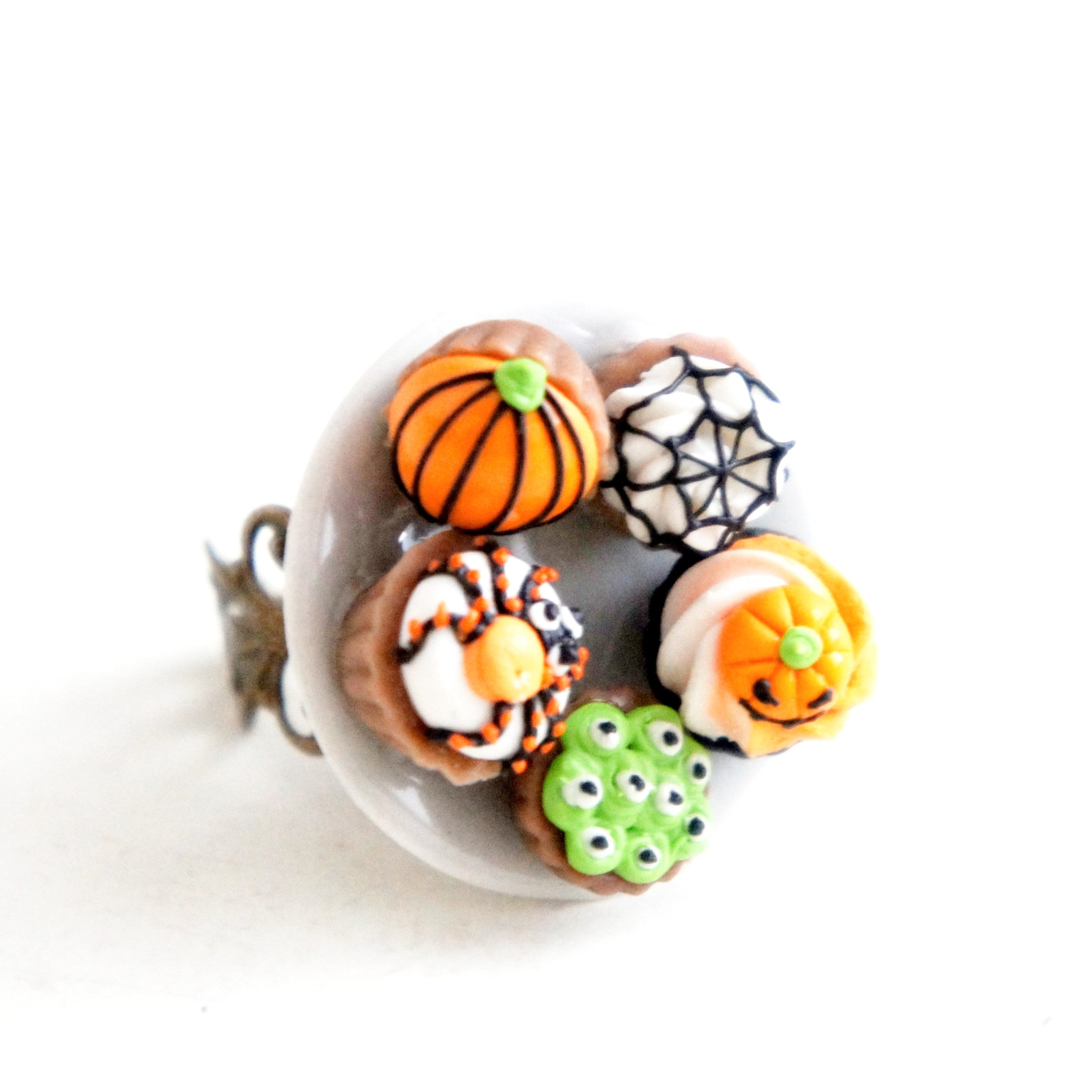 Halloween Cupcakes Plate Ring - Jillicious charms and accessories