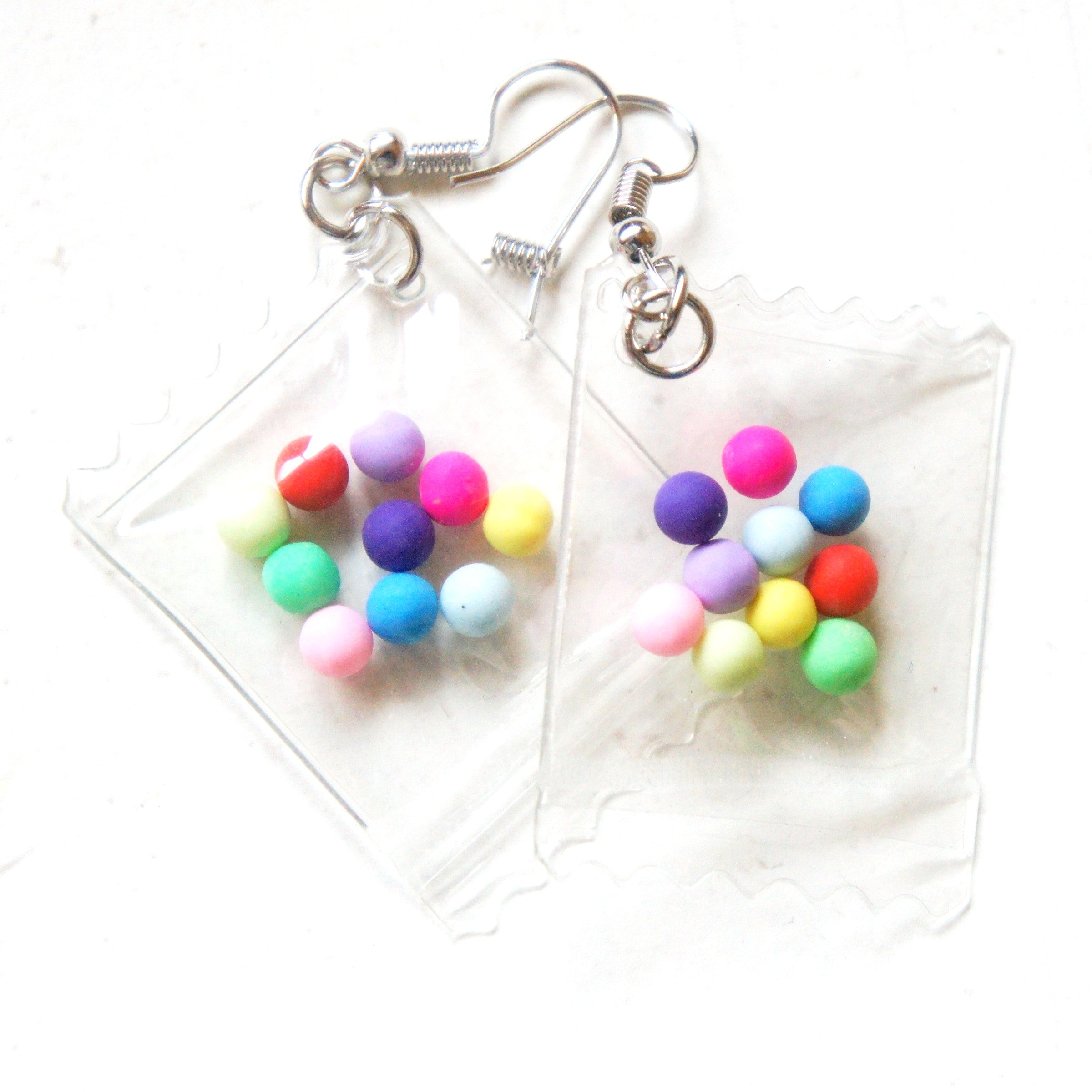 Gum Ball Bags Dangle Earrings - Jillicious charms and accessories