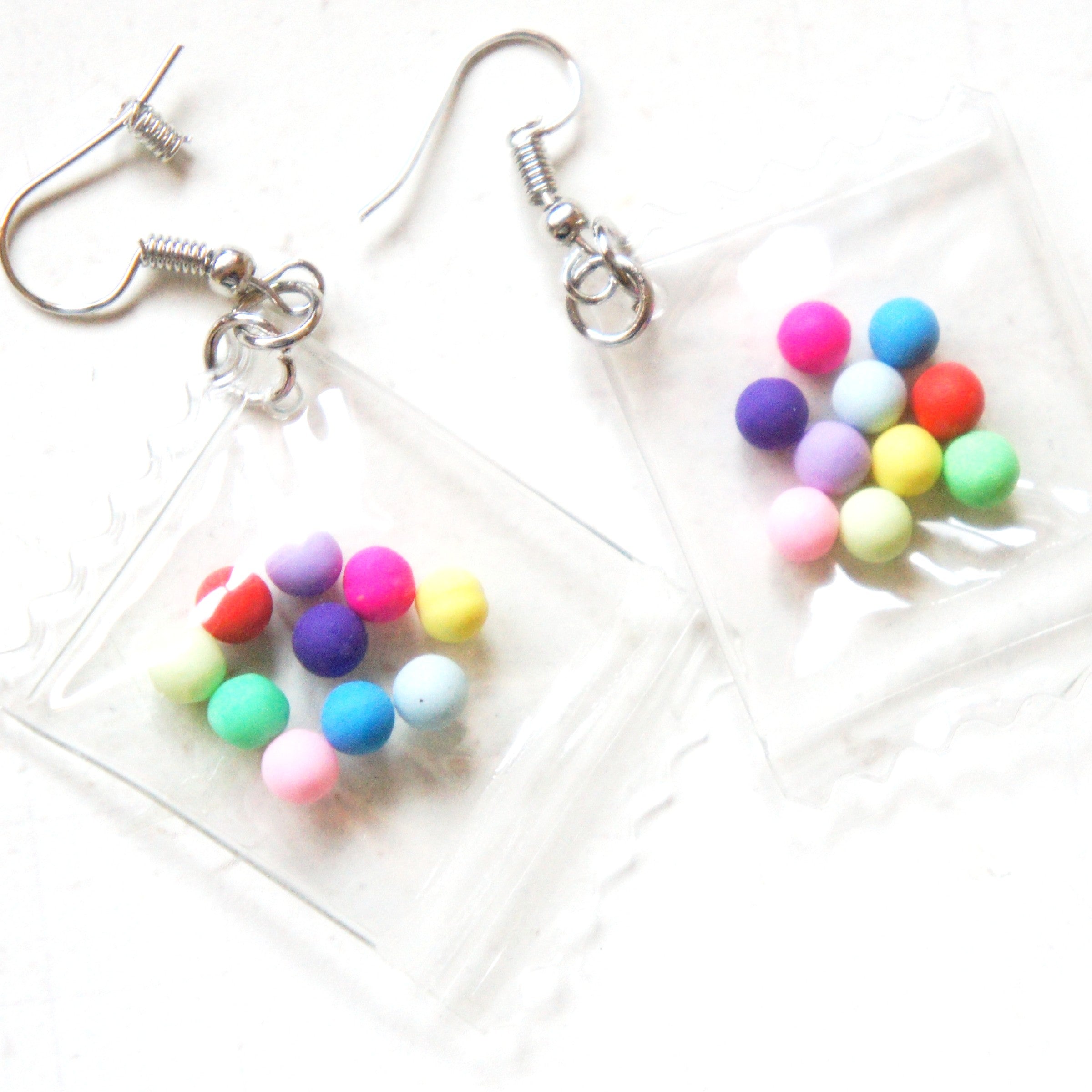 Gum Ball Bags Dangle Earrings - Jillicious charms and accessories
