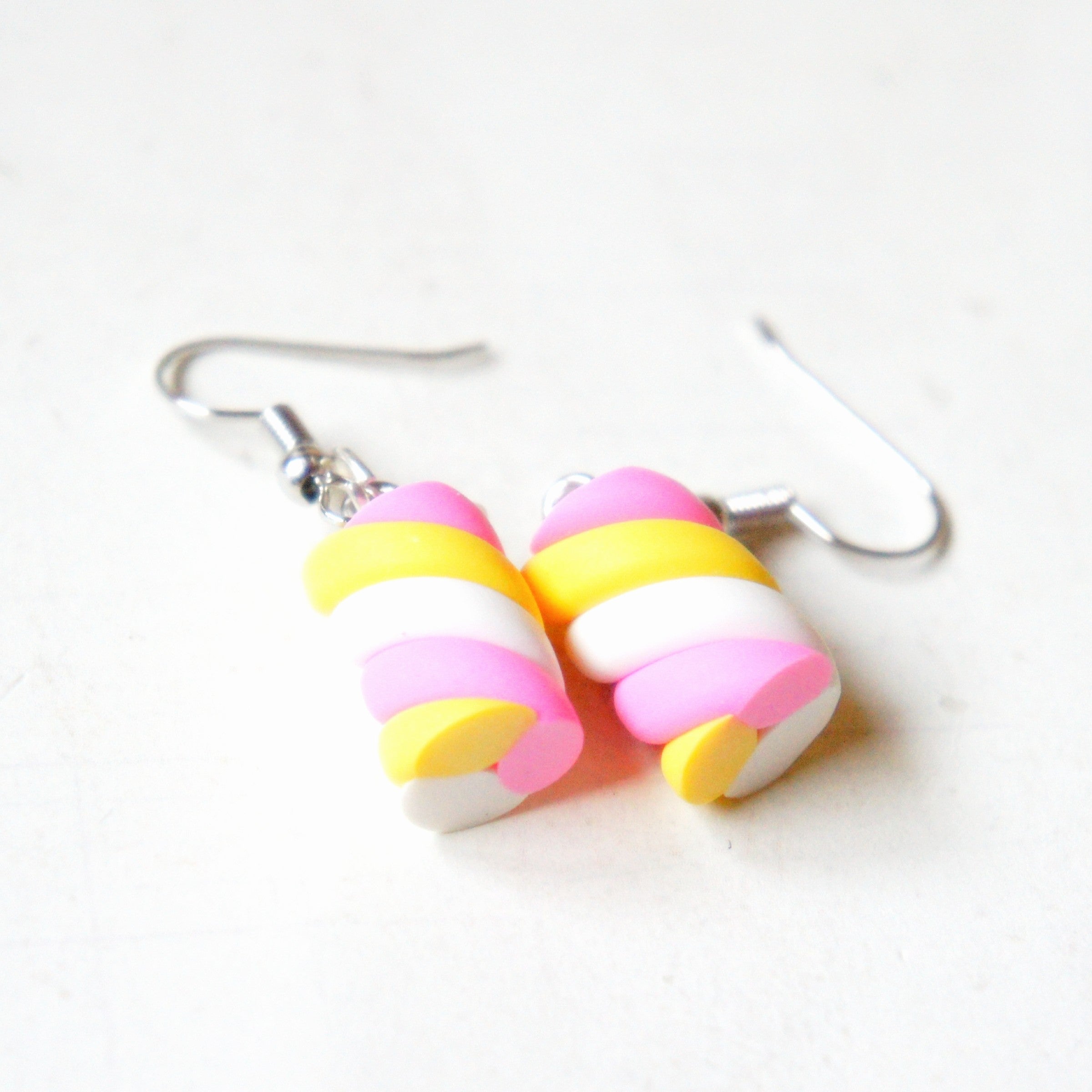 Marshmallow Dangle Earrings - Jillicious charms and accessories
