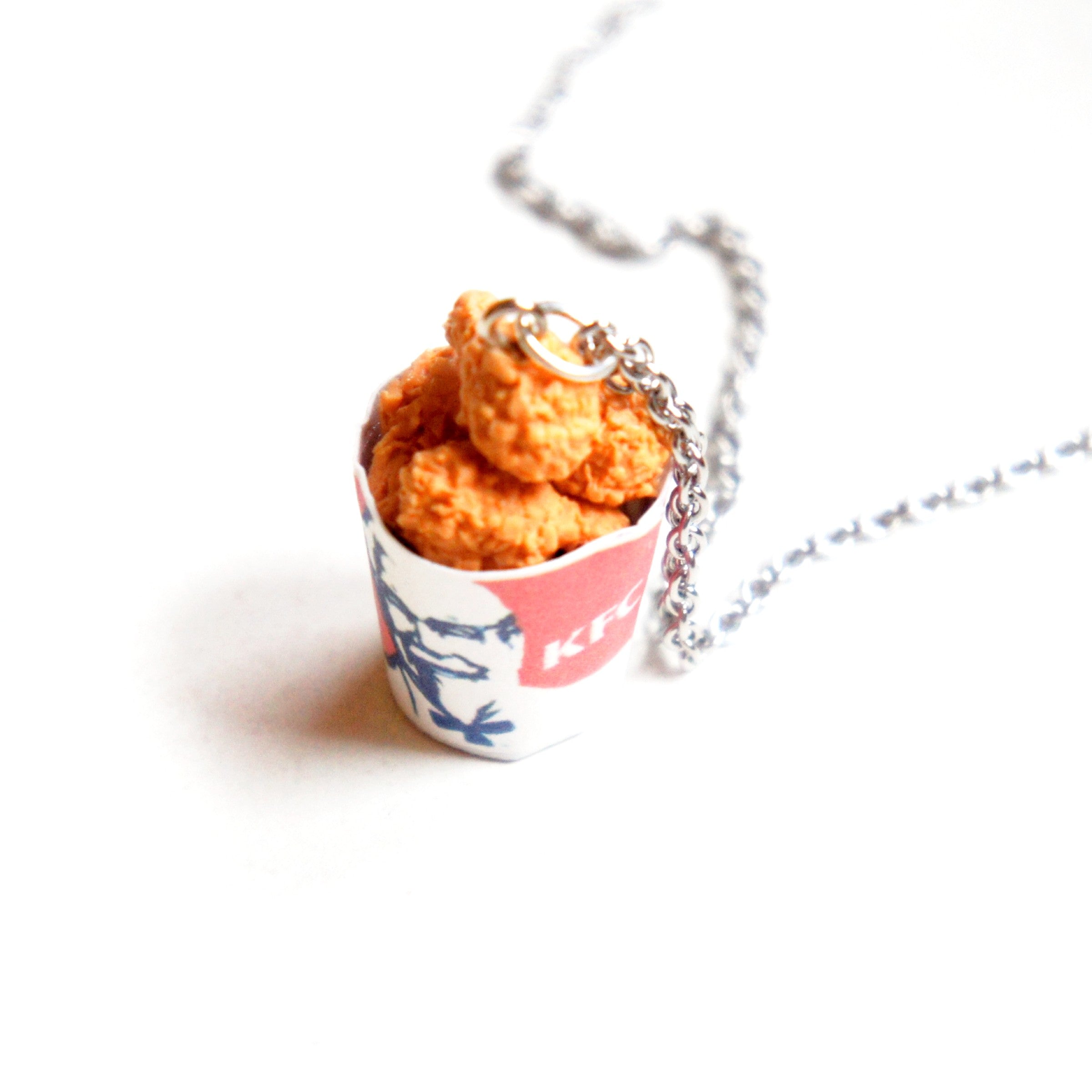 Fried Chicken Bucket Necklace - Jillicious charms and accessories