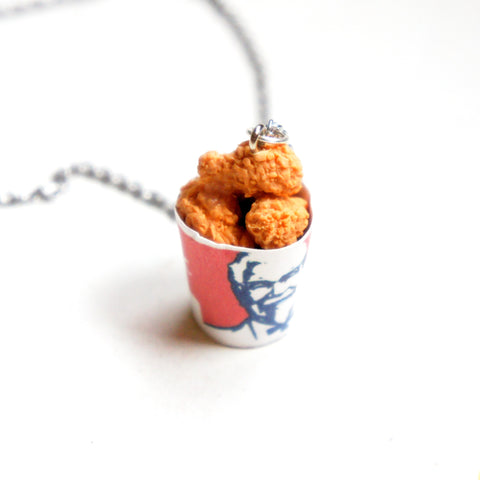 Fried Chicken Bucket Necklace - Jillicious charms and accessories