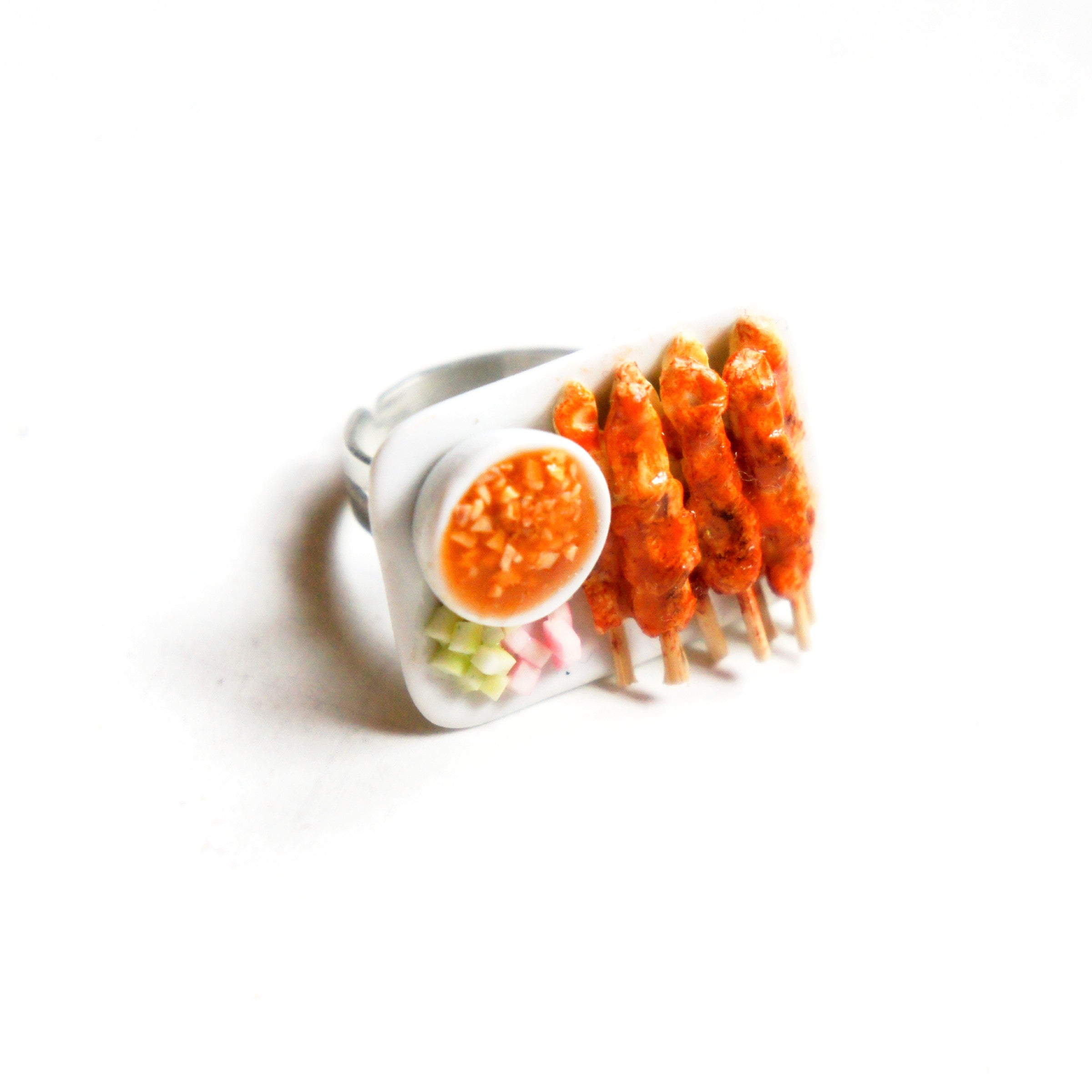 Chicken Satay RIng - Jillicious charms and accessories