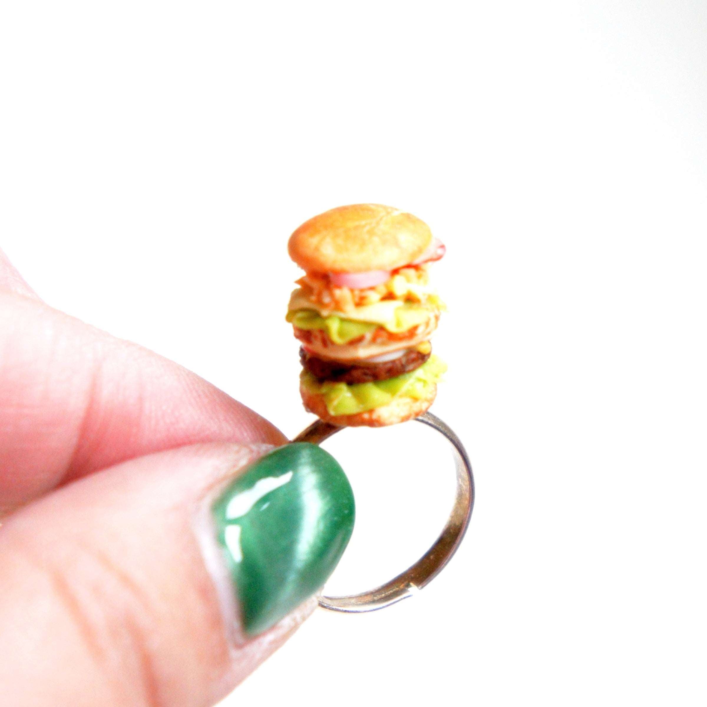 Deluxe Burger Ring - Jillicious charms and accessories