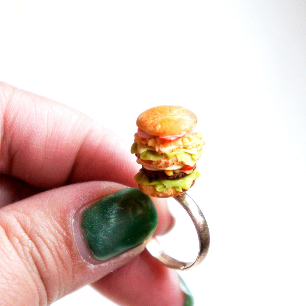 Eating Burger Rings Deluxe Burger Ring - Jillicious charms and accessories