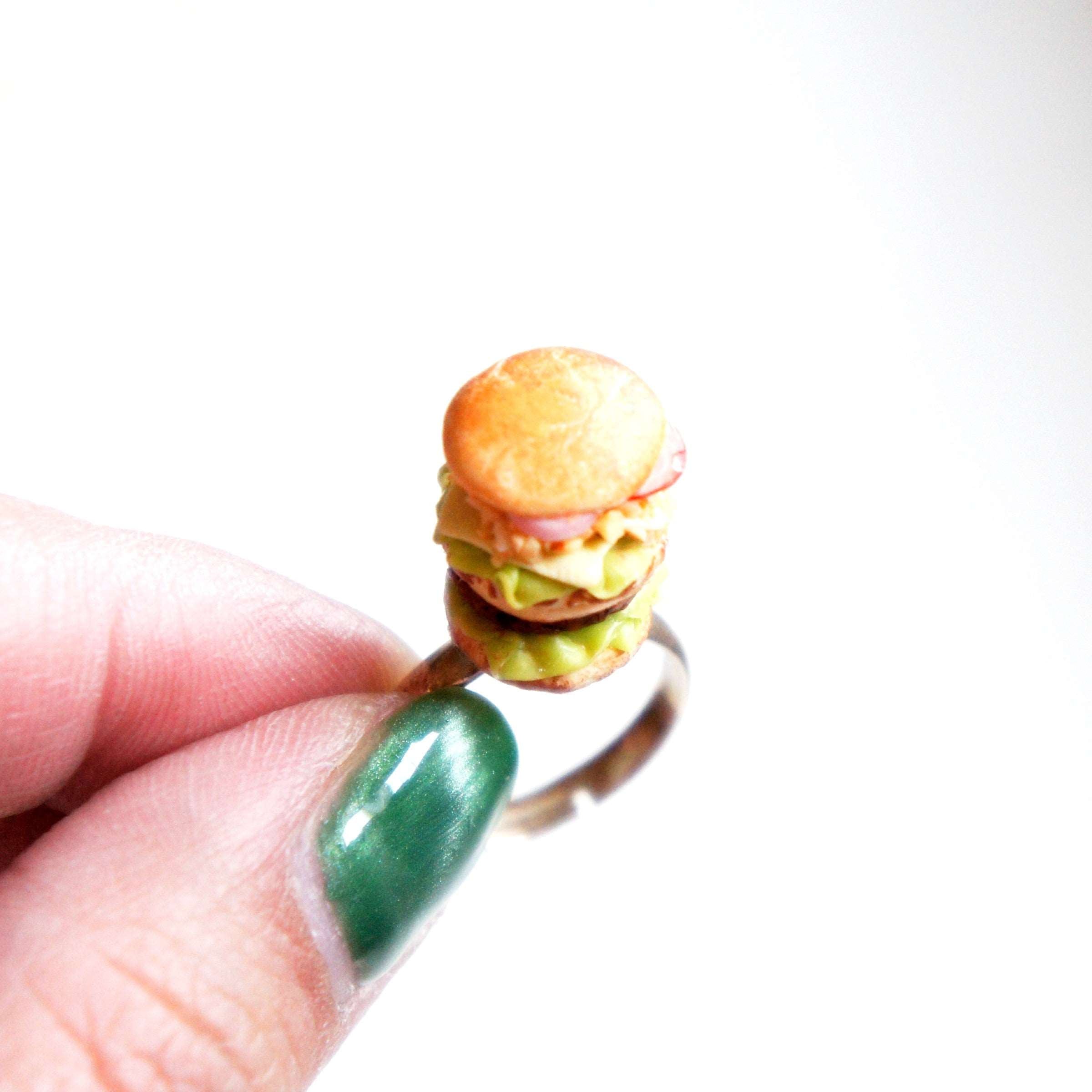 Deluxe Burger Ring - Jillicious charms and accessories