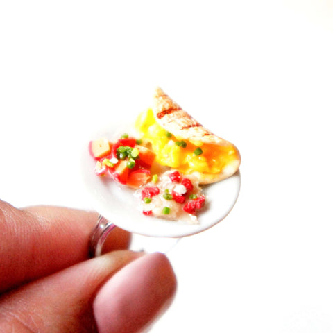 Breakfast Taco Plate Ring - Jillicious charms and accessories
