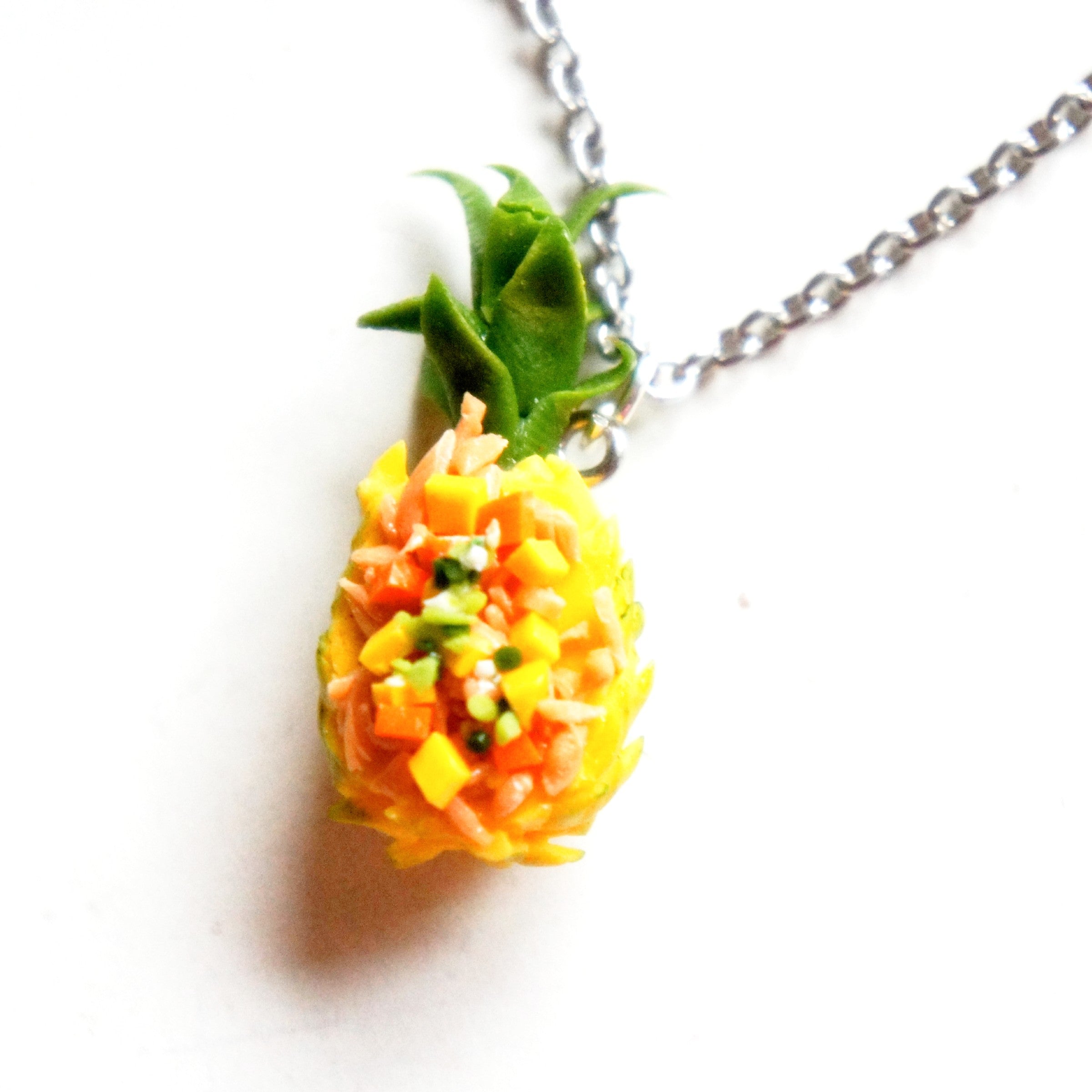 Pineapple Fried Rice Necklace - Jillicious charms and accessories