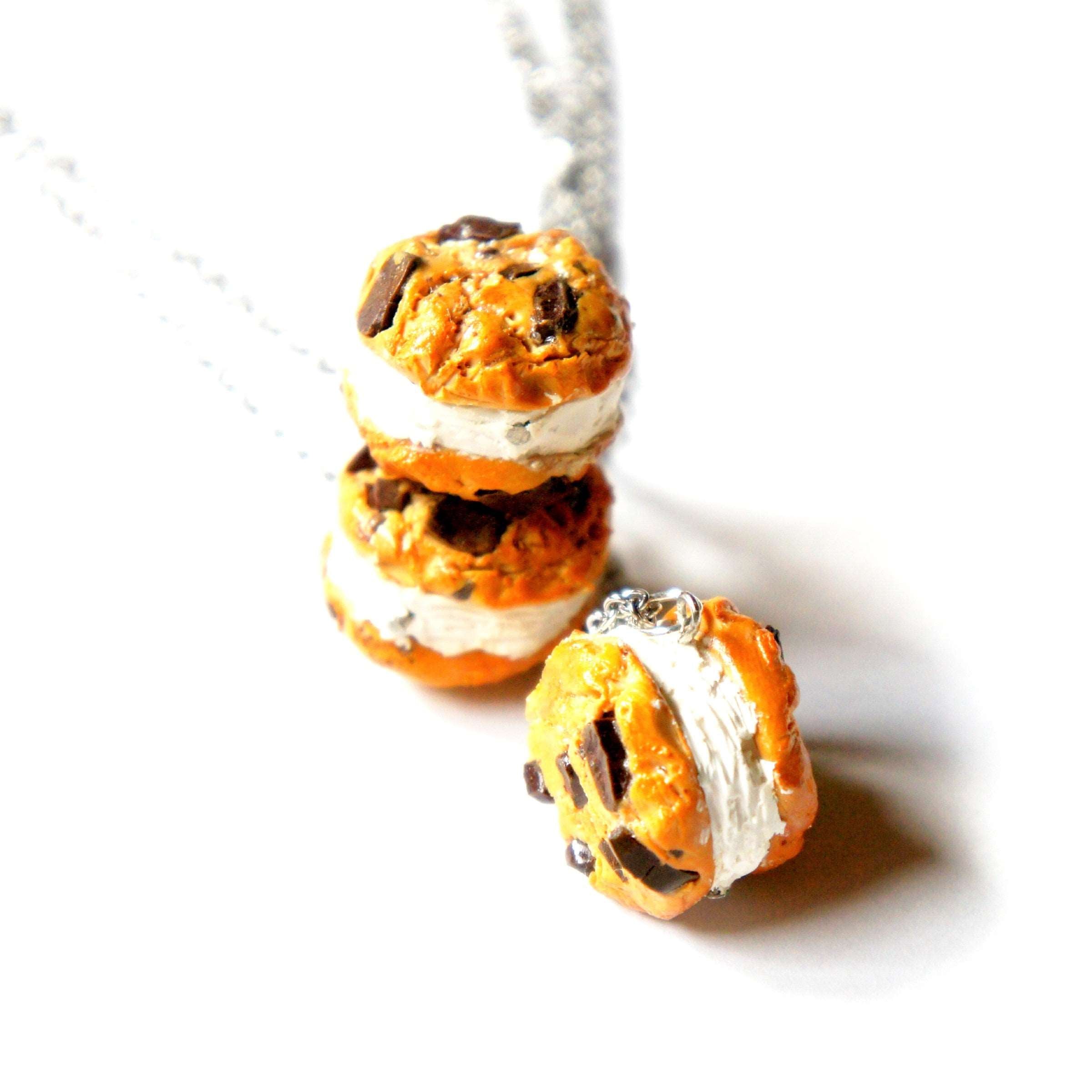 Chocolate Chip Cookie Ice Cream Sandwich Necklace - Jillicious charms and accessories