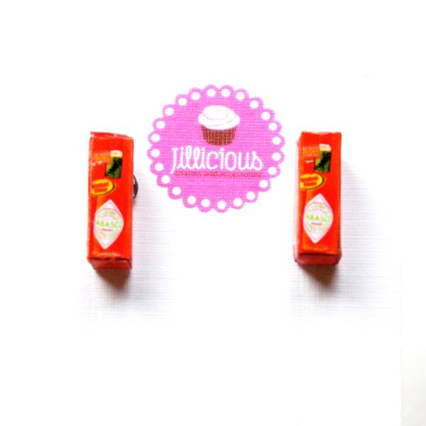 Hot Sauce Stud Earrings - Jillicious charms and accessories