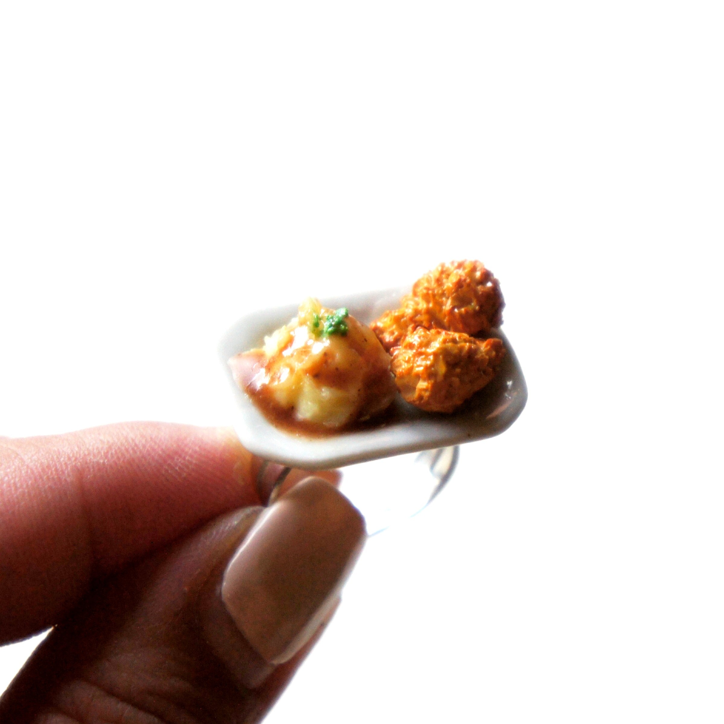 Fried Chicken and Gravy Ring - Jillicious charms and accessories