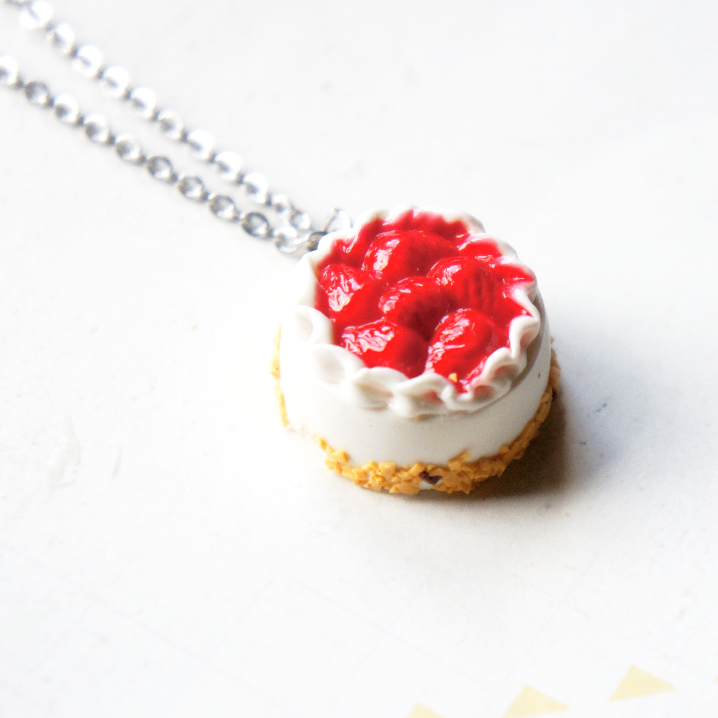 Strawberry Cheesecake Necklace - Jillicious charms and accessories