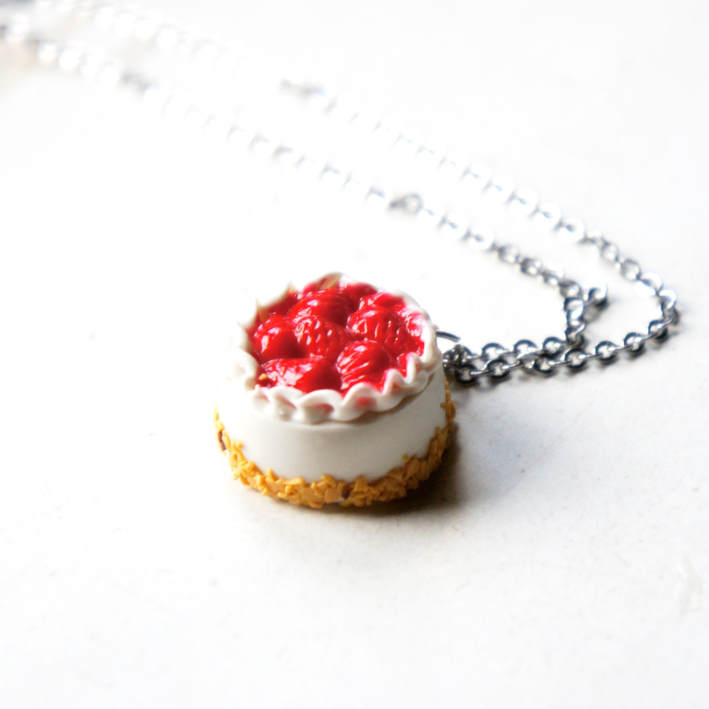 Strawberry Cheesecake Necklace - Jillicious charms and accessories
