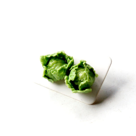 Cabbage Stud Earrings - Jillicious charms and accessories