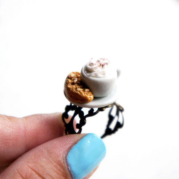 Biscotti and Hot Chocolate Ring - Jillicious charms and accessories