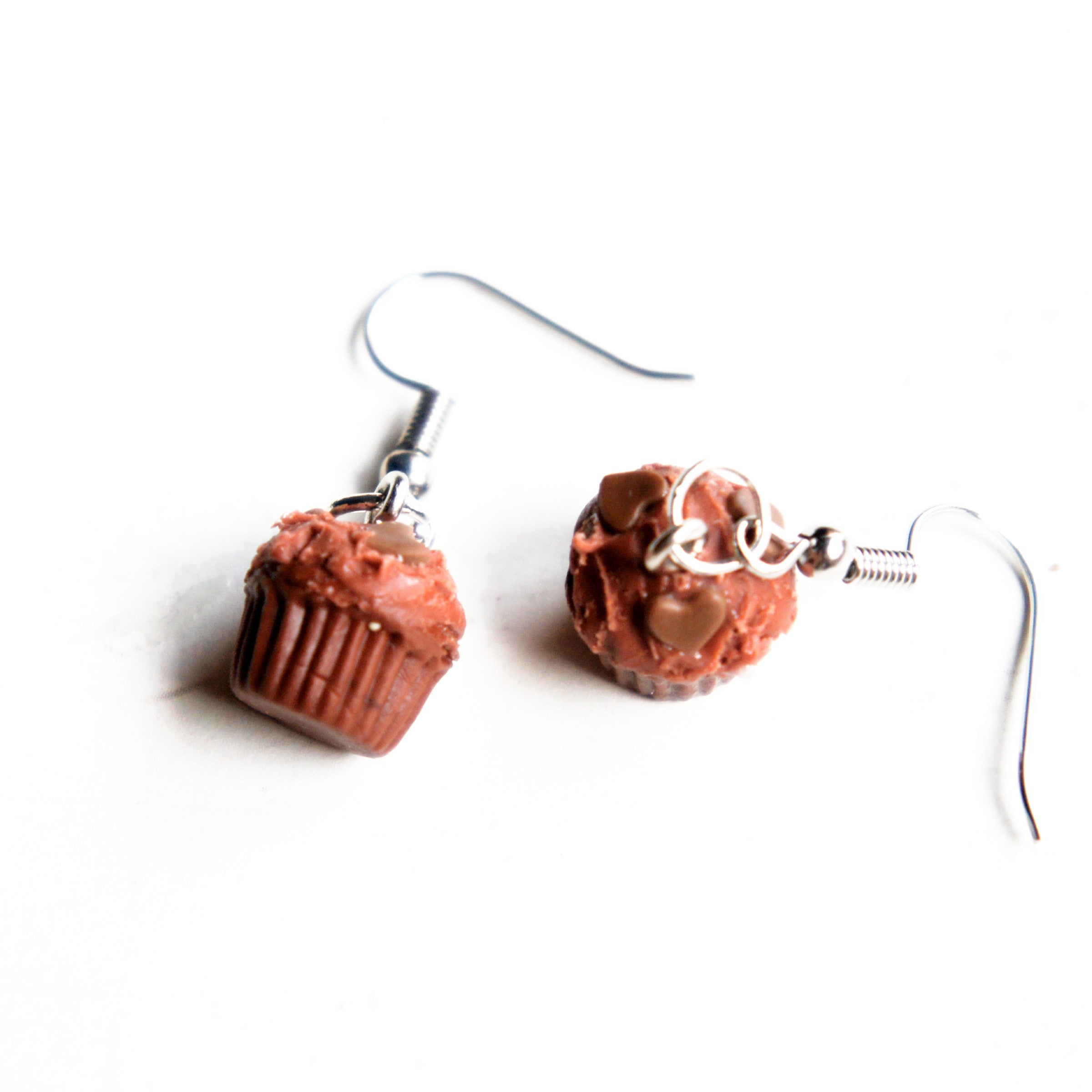 Chocolate Cupcakes Dangle Earrings - Jillicious charms and accessories