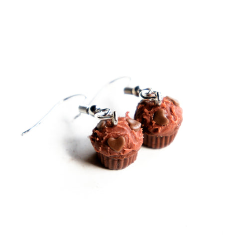 Chocolate Cupcakes Dangle Earrings - Jillicious charms and accessories