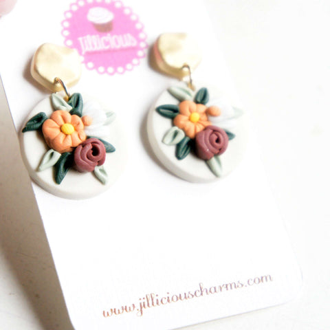 Fall Bouquet Dangle Earrings - Jillicious charms and accessories