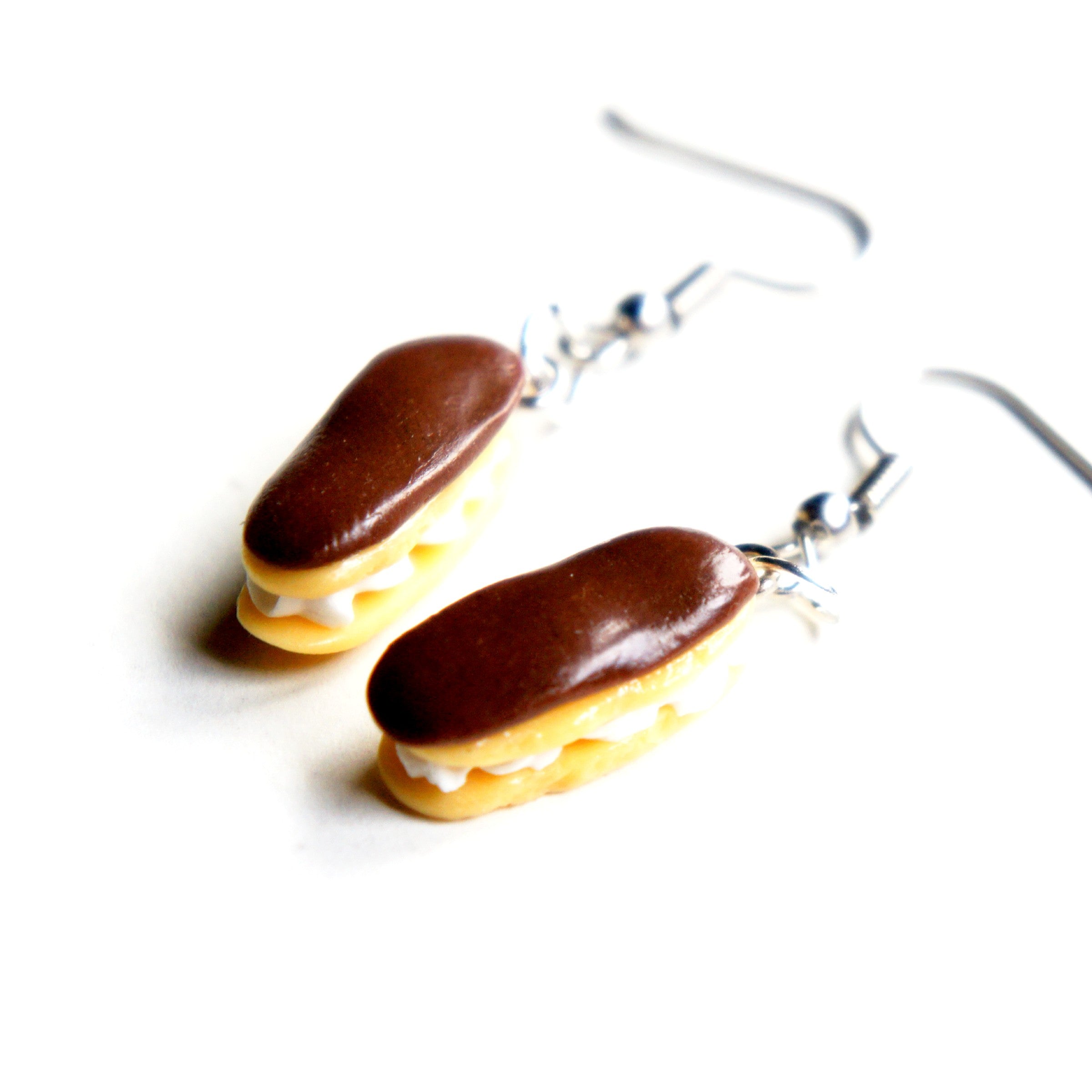 Chocolate Eclair Earrings - Jillicious charms and accessories