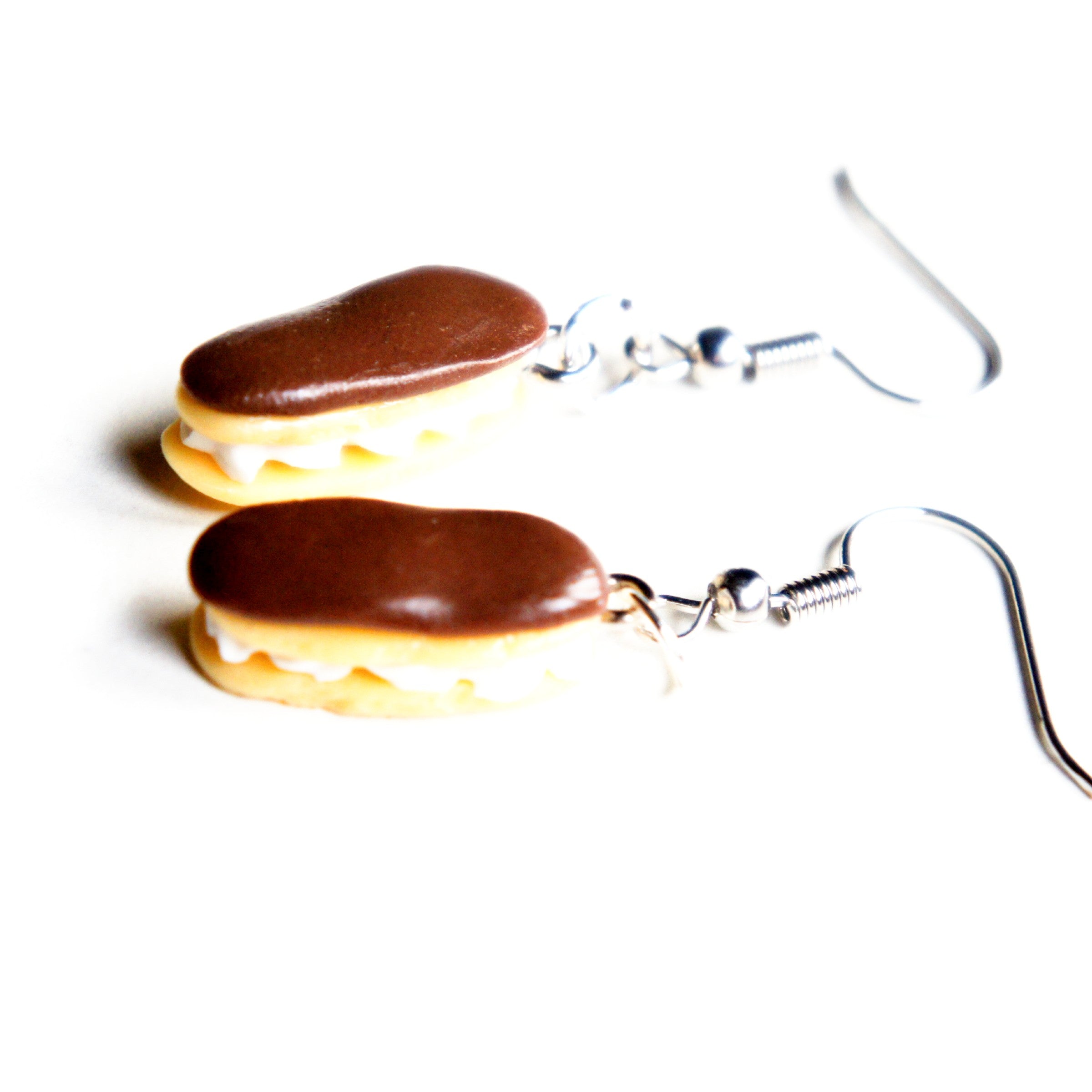 Chocolate Eclair Earrings - Jillicious charms and accessories