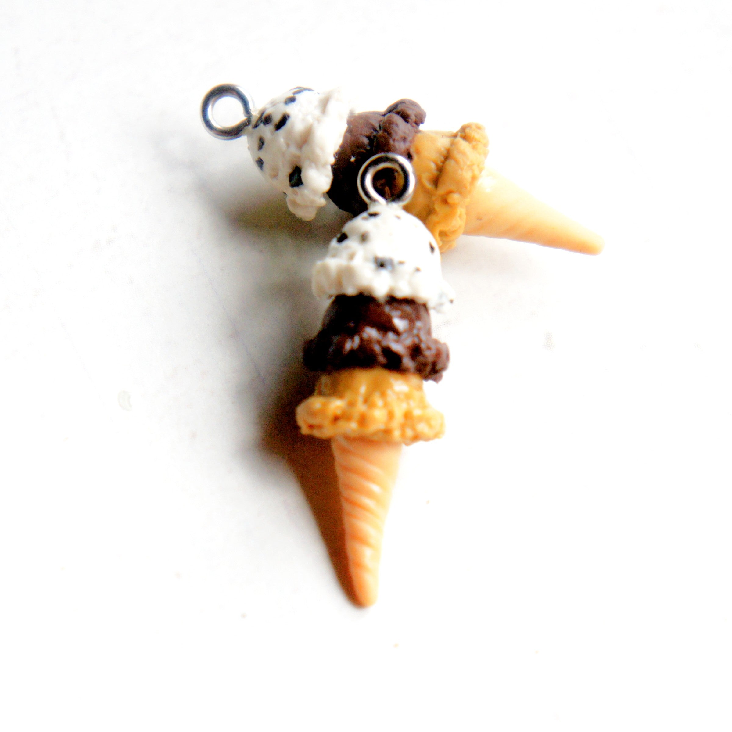 Triple Scoop Ice Cream Necklace - Jillicious charms and accessories