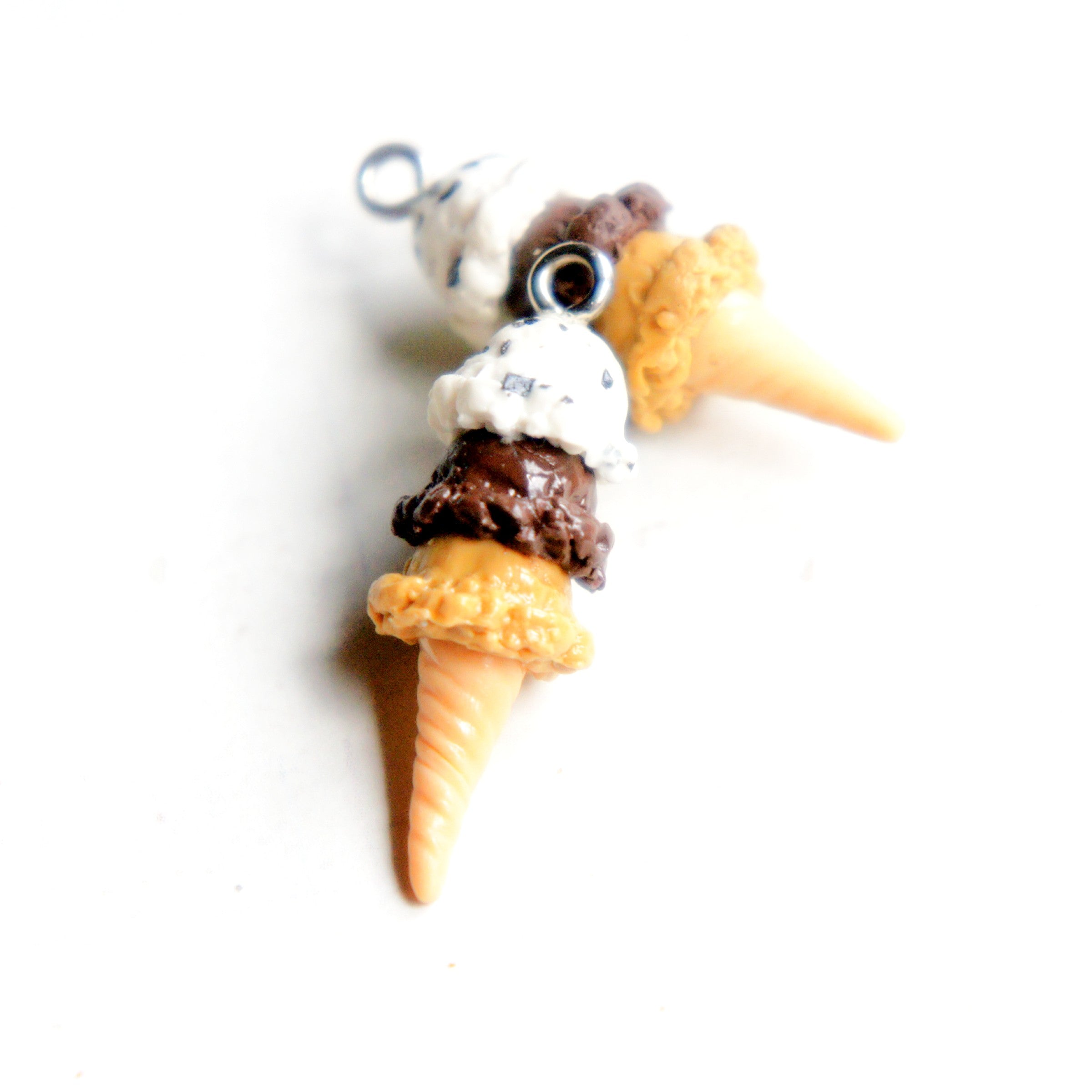 Triple Scoop Ice Cream Necklace - Jillicious charms and accessories