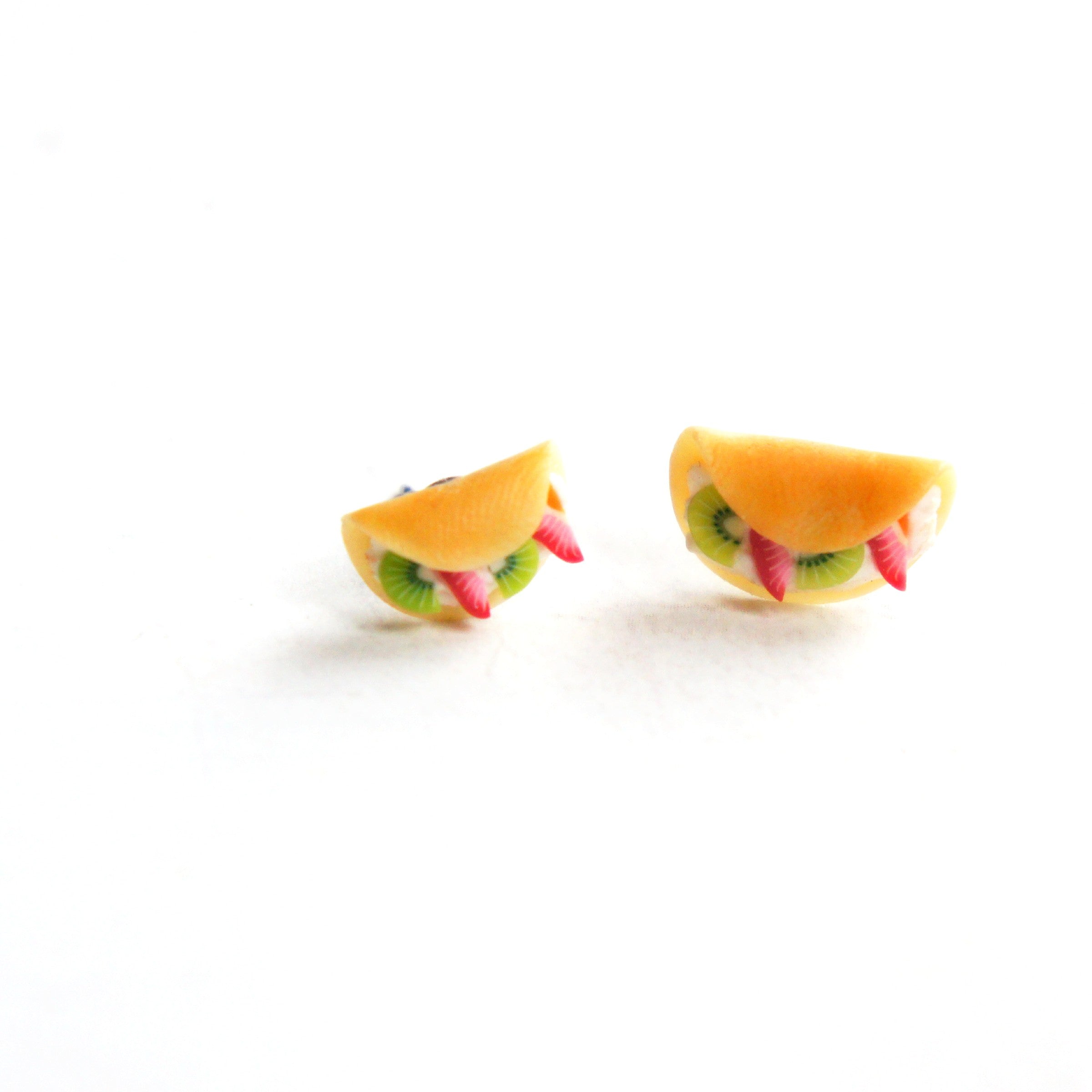 Fruit Crepe Stud Earrings - Jillicious charms and accessories