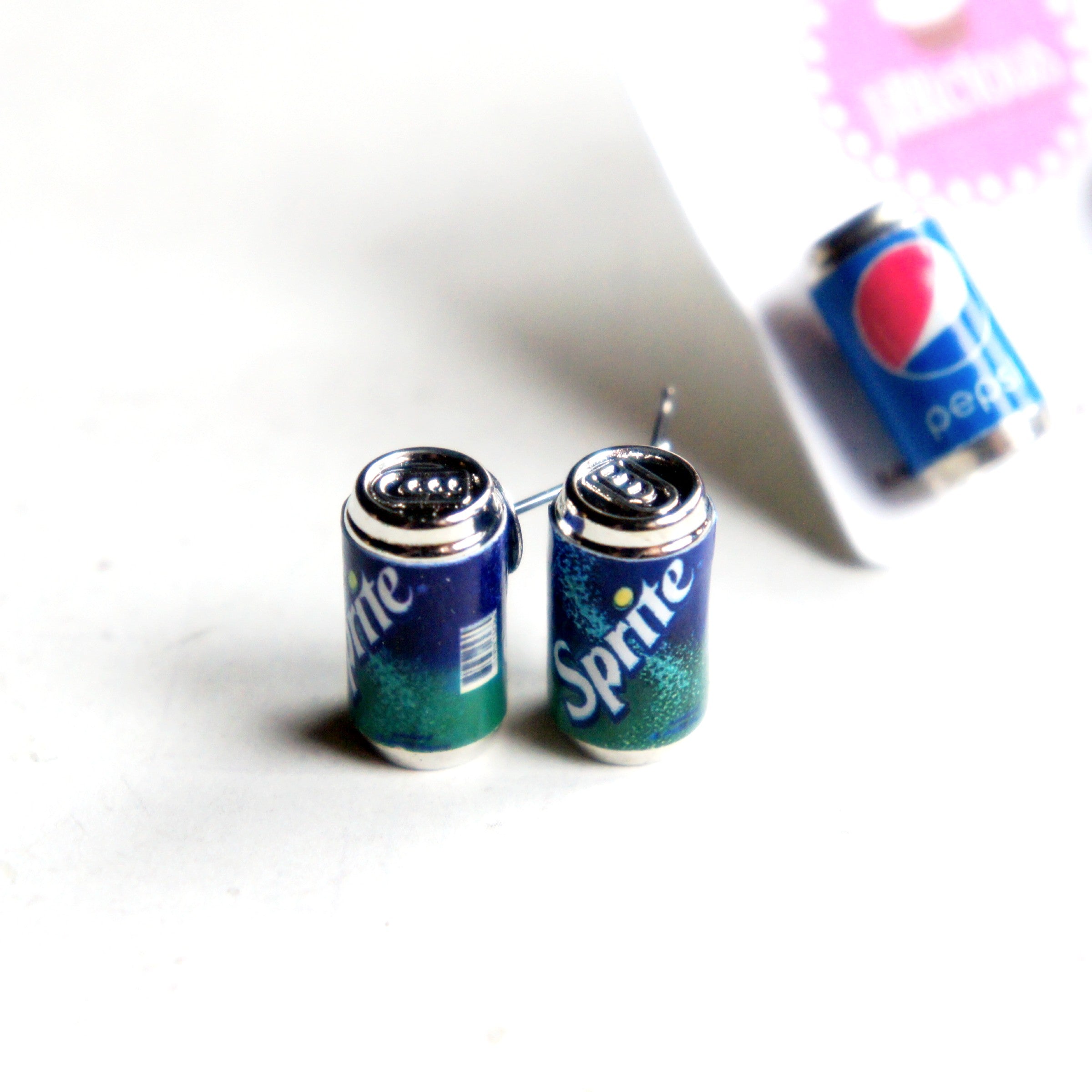Sprite Soda Can Earrings - Jillicious charms and accessories