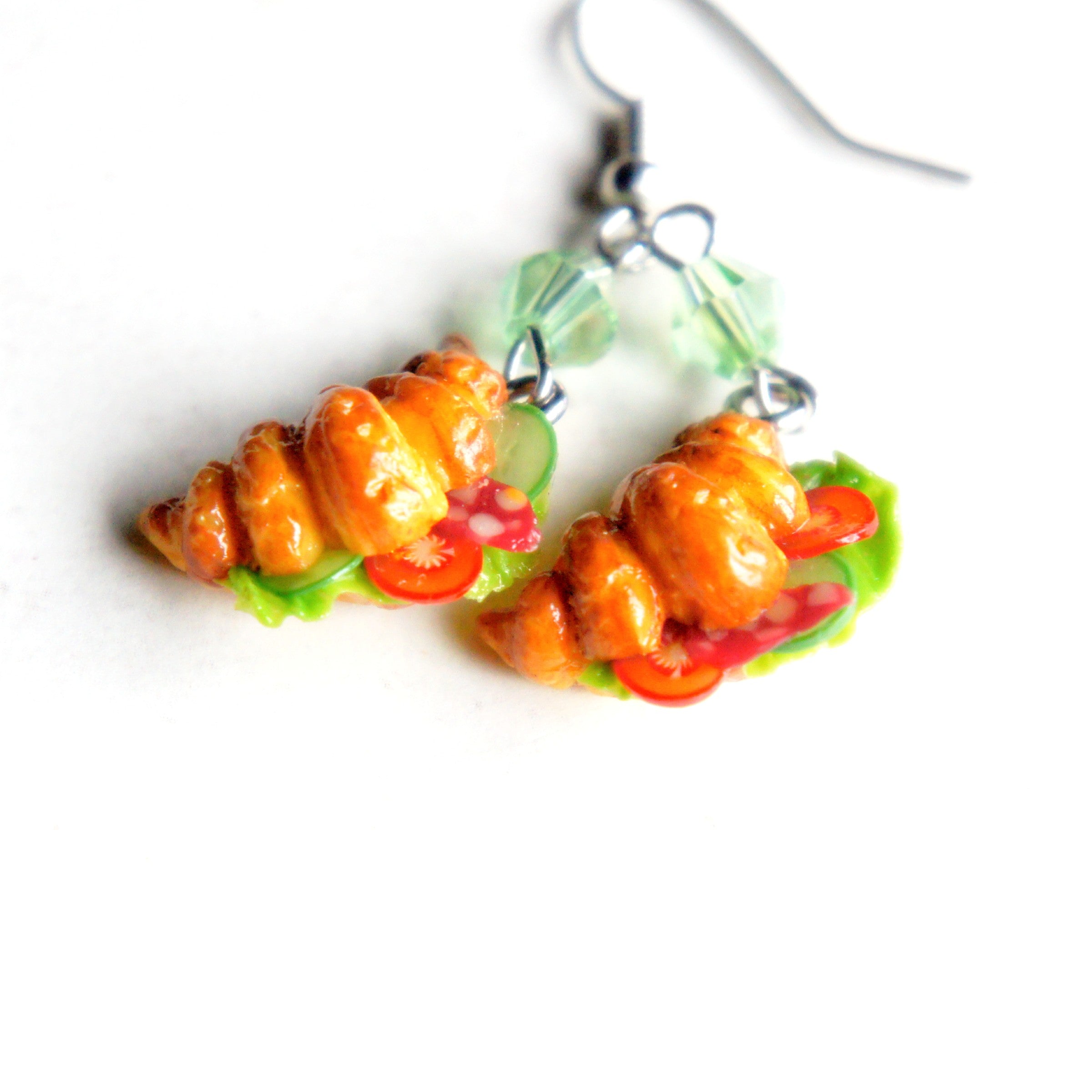 Italian Sandwich Dangle Earrings - Jillicious charms and accessories