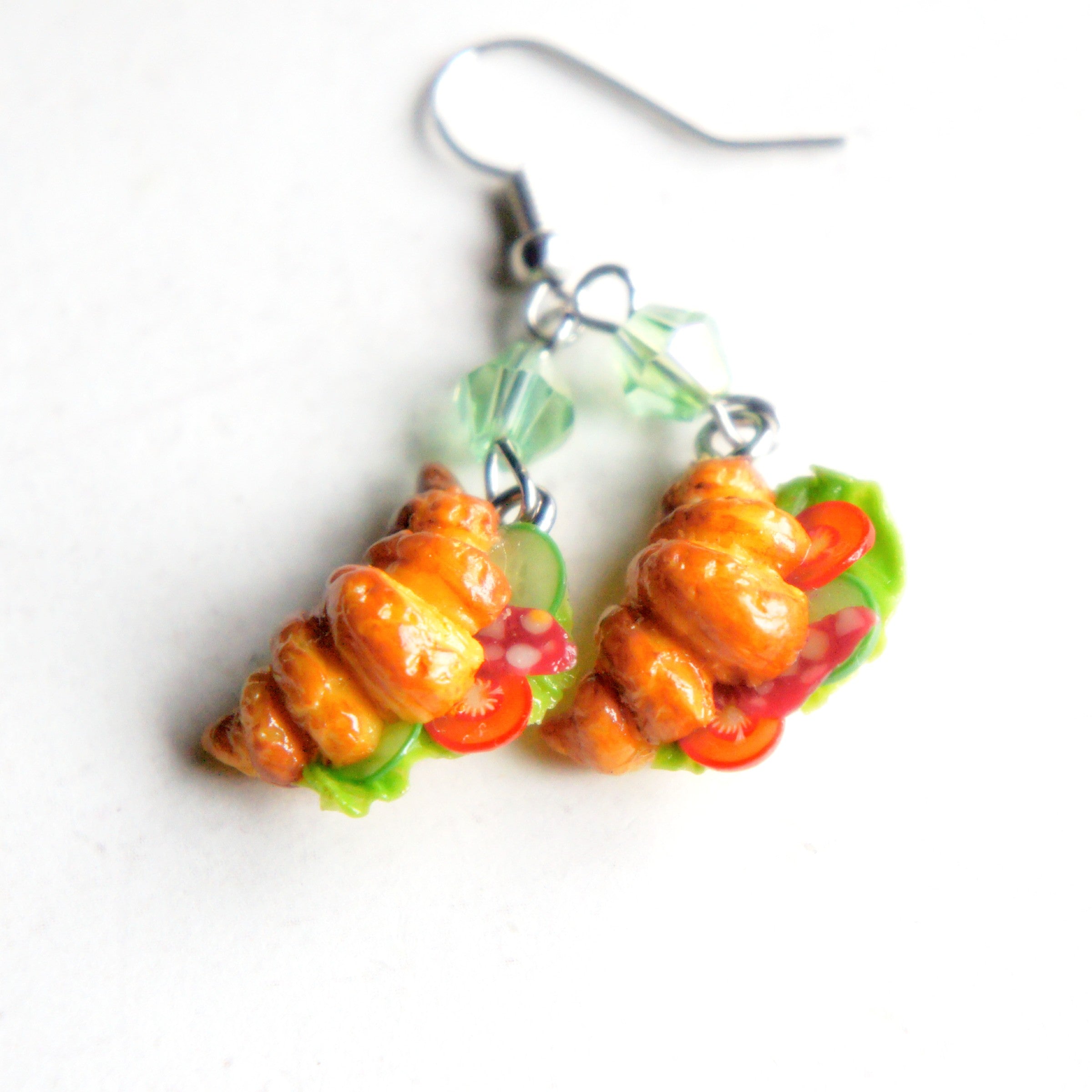 Italian Sandwich Dangle Earrings - Jillicious charms and accessories