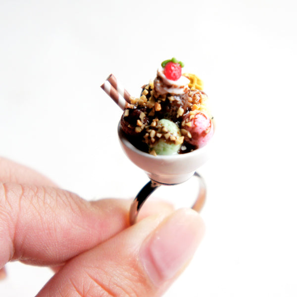 Ice Cream Sundae Ring - Jillicious charms and accessories