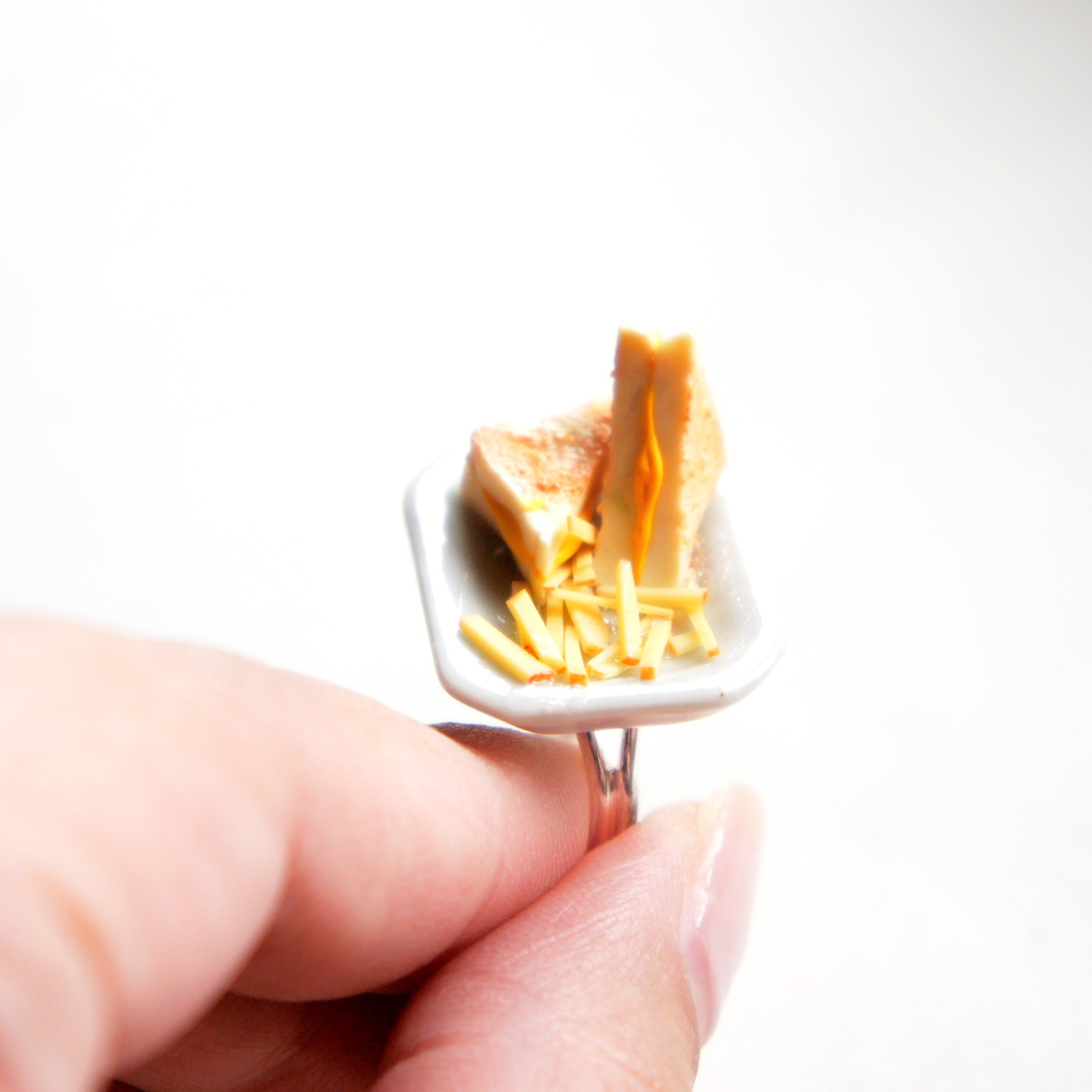 Grilled Cheese Sandwich and Fries Ring - Jillicious charms and accessories