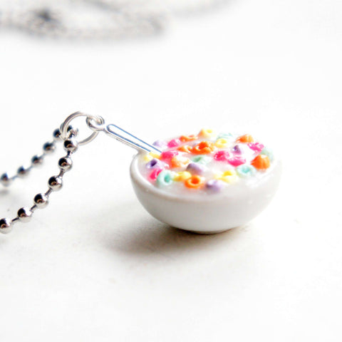 Cereal Bowl Necklace - Jillicious charms and accessories