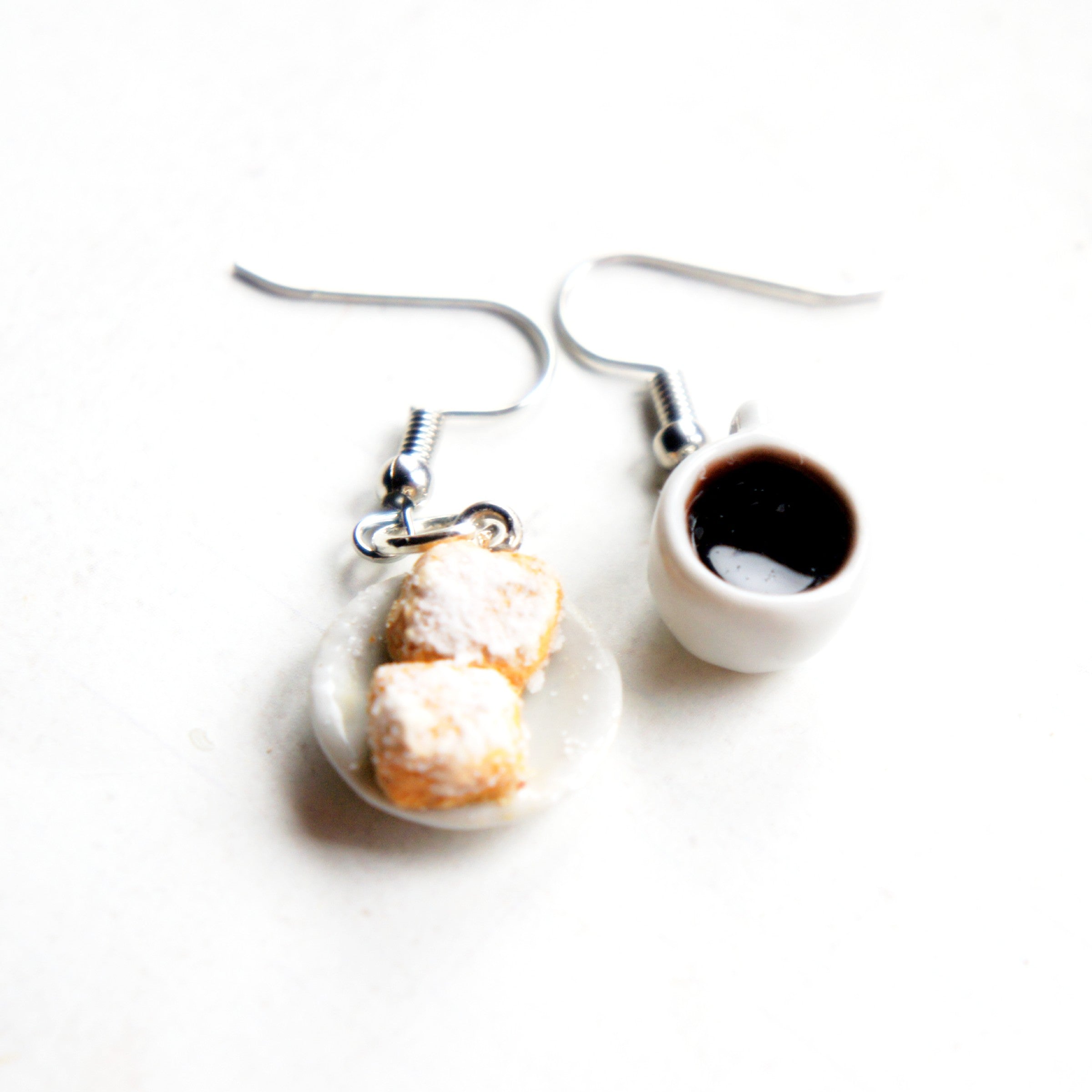 Beignets and Coffee Earrings - Jillicious charms and accessories