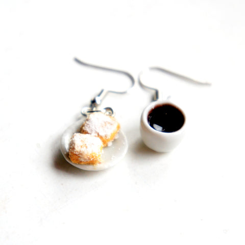 Beignets and Coffee Earrings - Jillicious charms and accessories