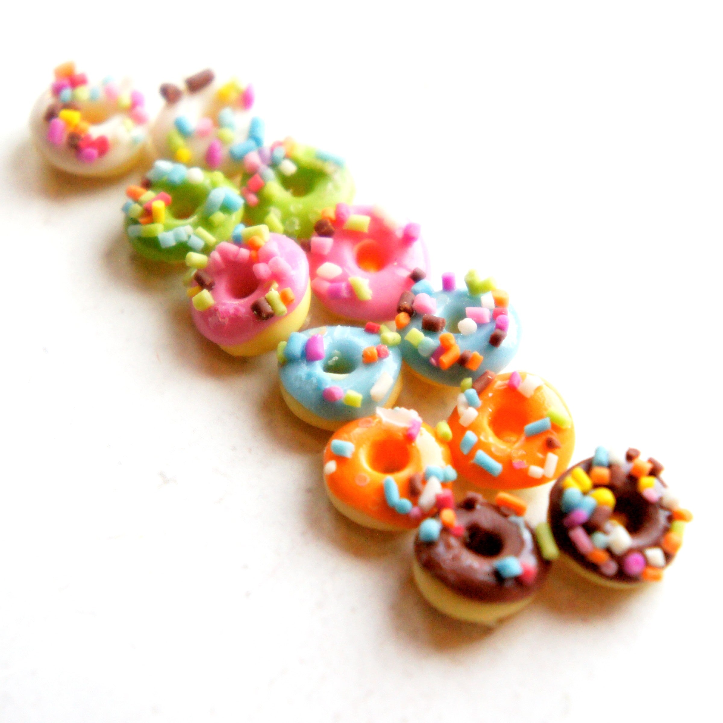 Sprinkle Donut Stud Earrings - Jillicious charms and accessories