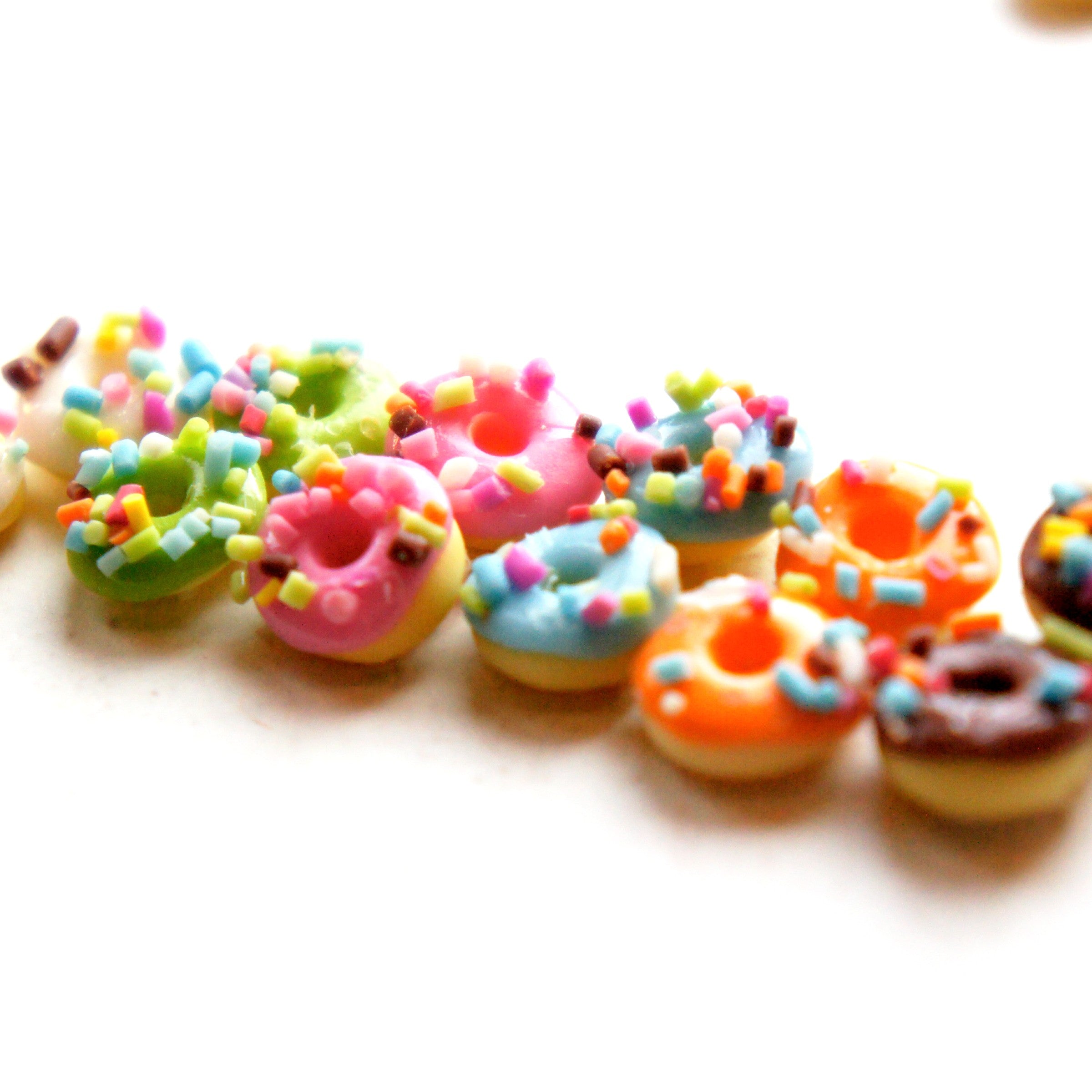 Sprinkle Donut Stud Earrings - Jillicious charms and accessories