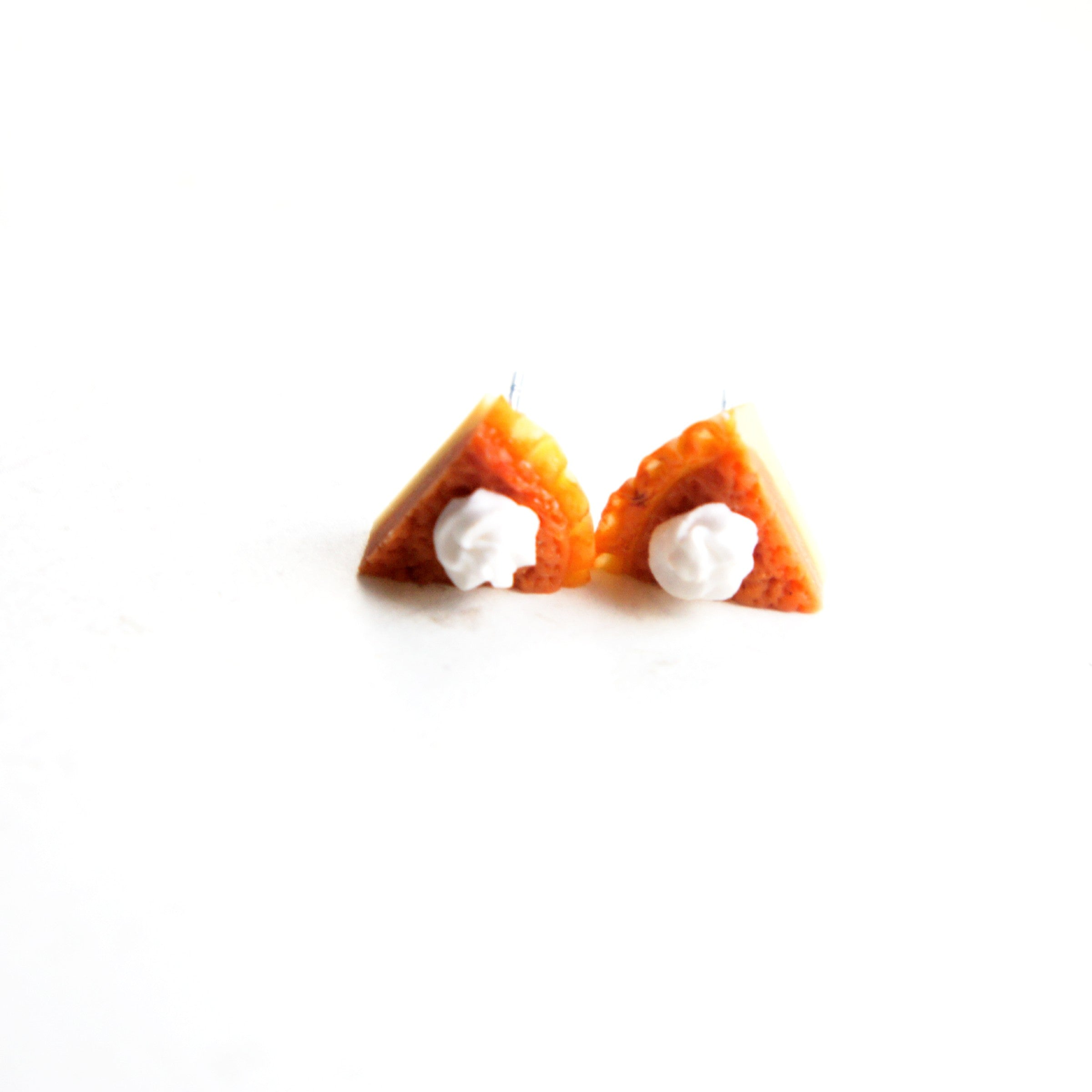 Pumpkin Pie Stud Earrings - Jillicious charms and accessories