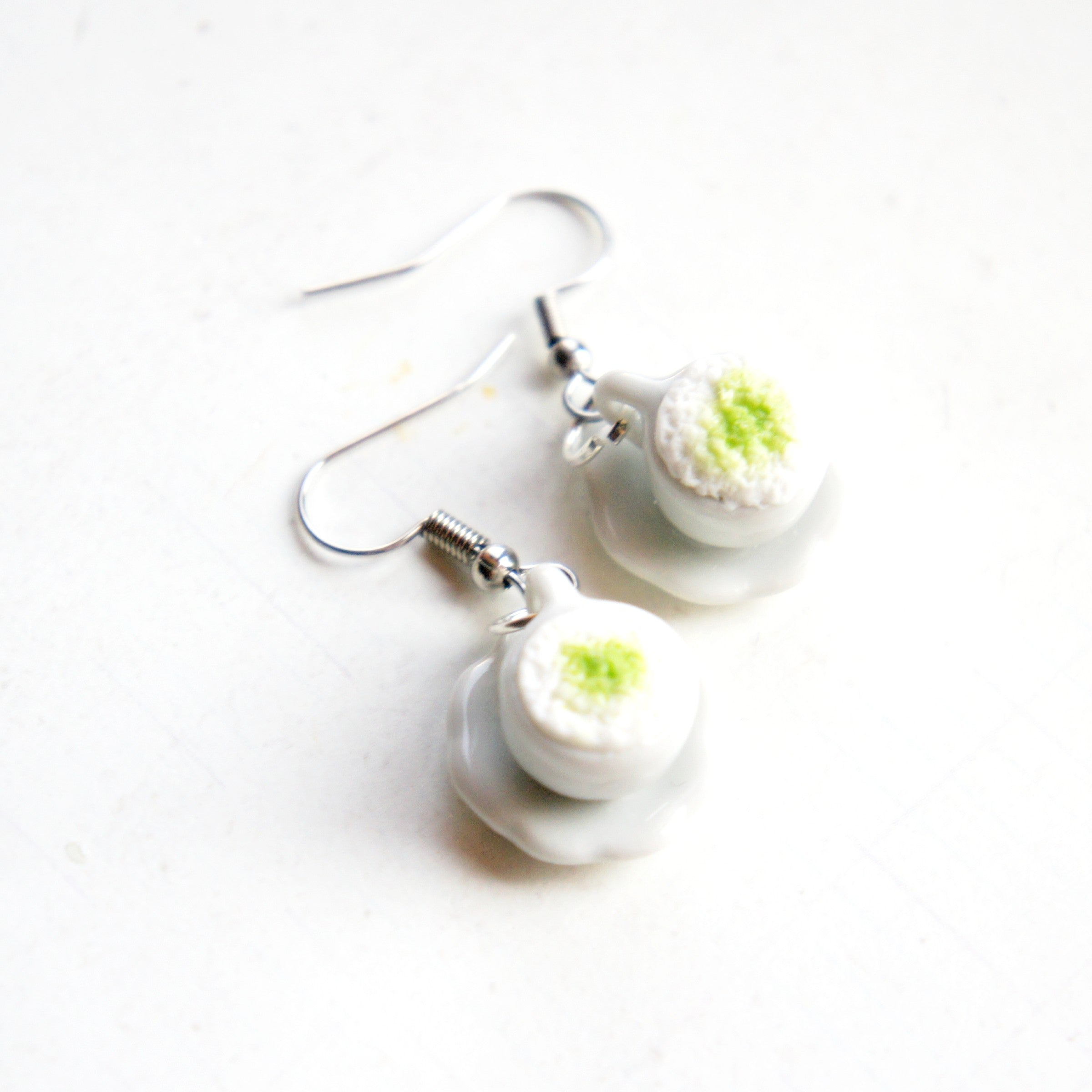 Green Tea Latte Earrings - Jillicious charms and accessories