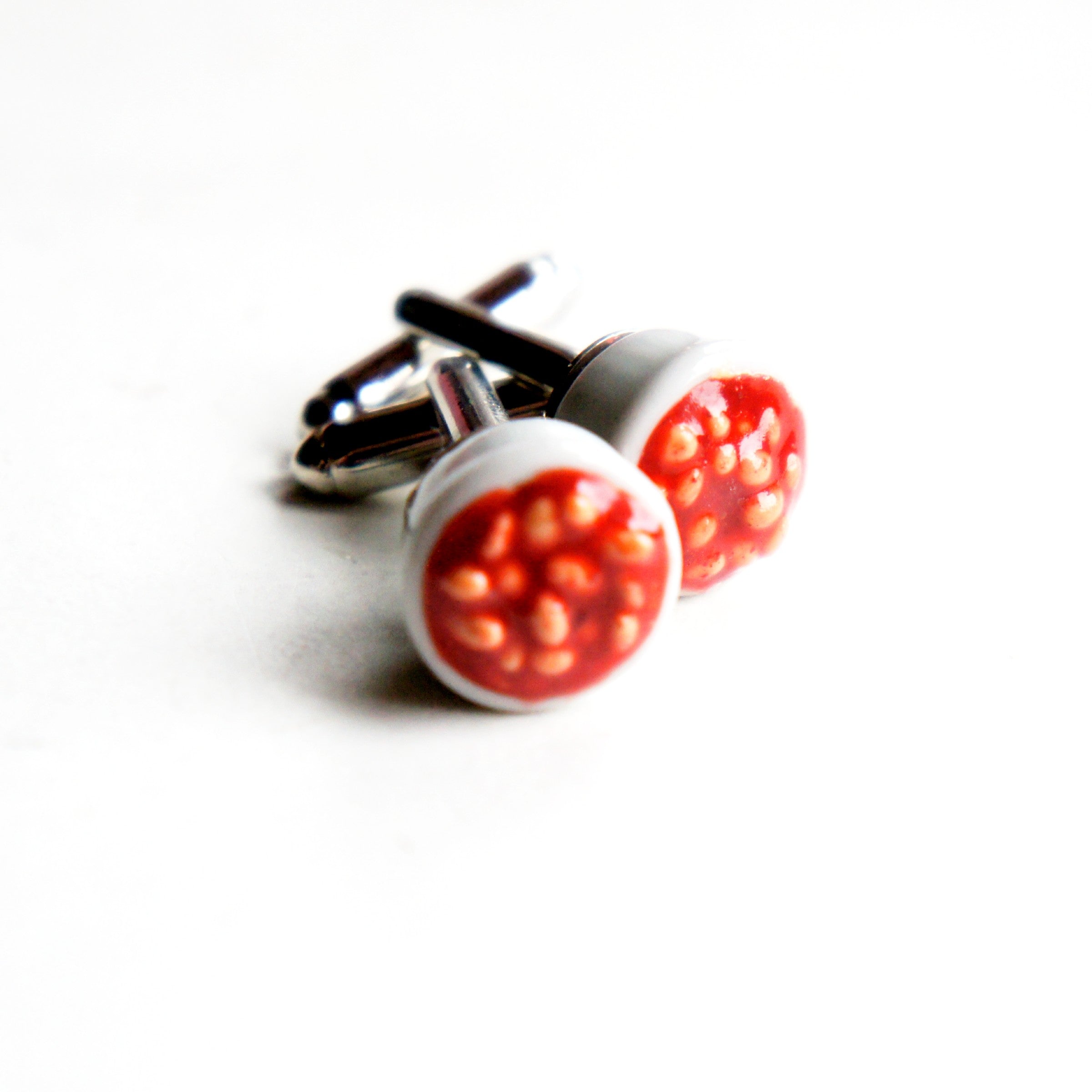 Baked Beans Cuff Links - Jillicious charms and accessories