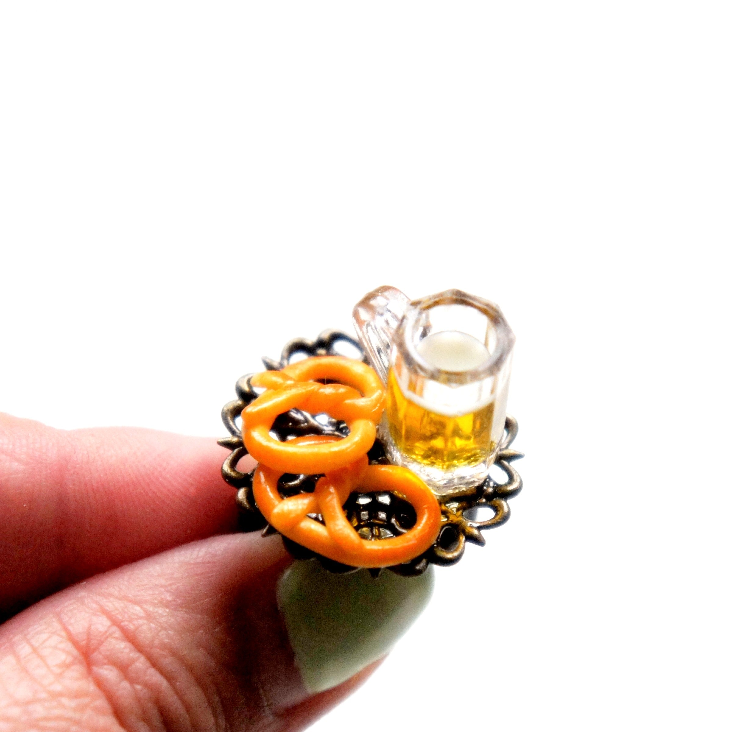 Pretzels and Beer Ring - Jillicious charms and accessories