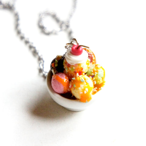 Ice Cream Sundae Necklace - Jillicious charms and accessories