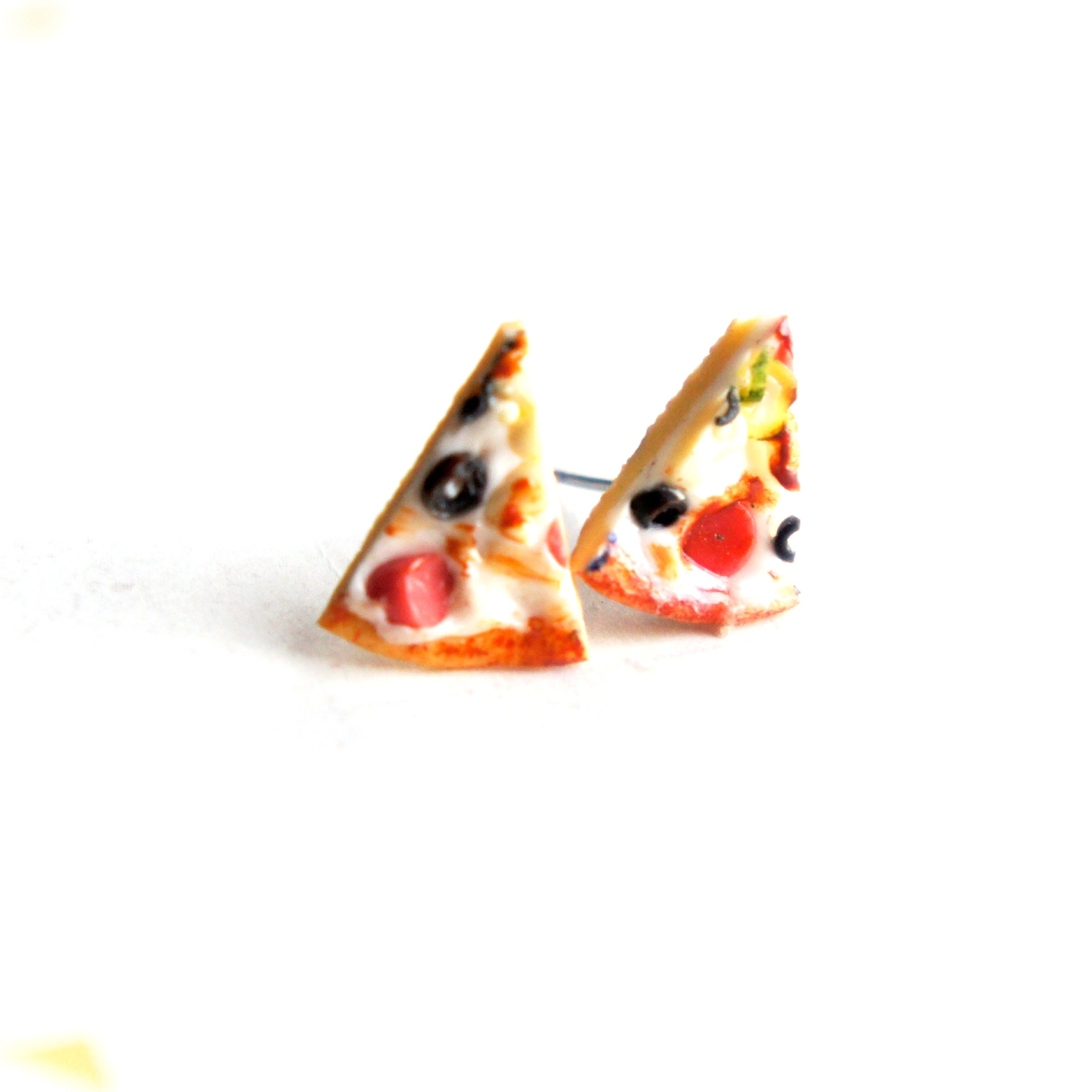 Pizza Stud Earrings - Jillicious charms and accessories