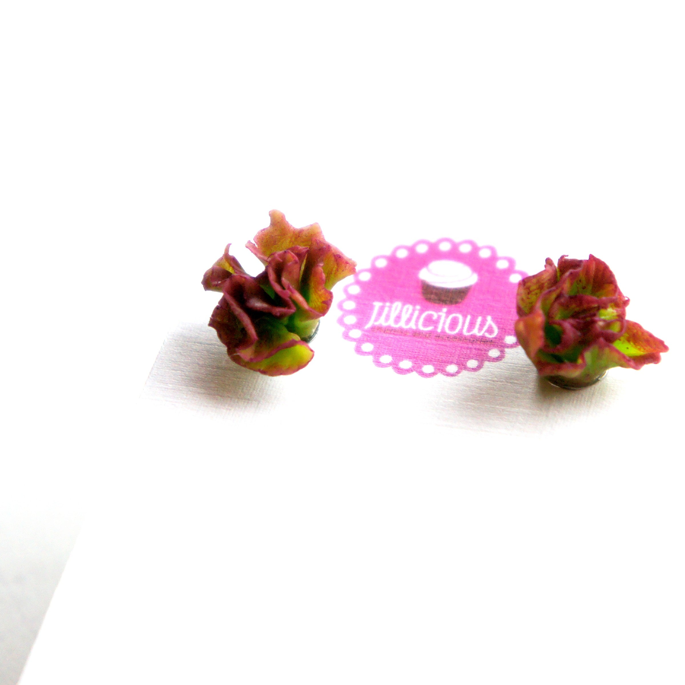 Lettuce Stud Earrings - Jillicious charms and accessories