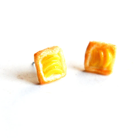 Peach Pastry Stud Earrings - Jillicious charms and accessories