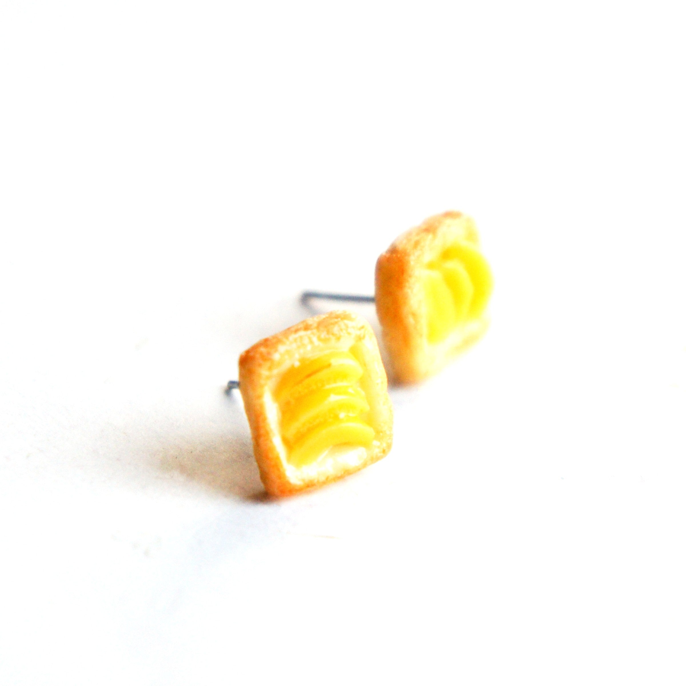 Peach Pastry Stud Earrings - Jillicious charms and accessories