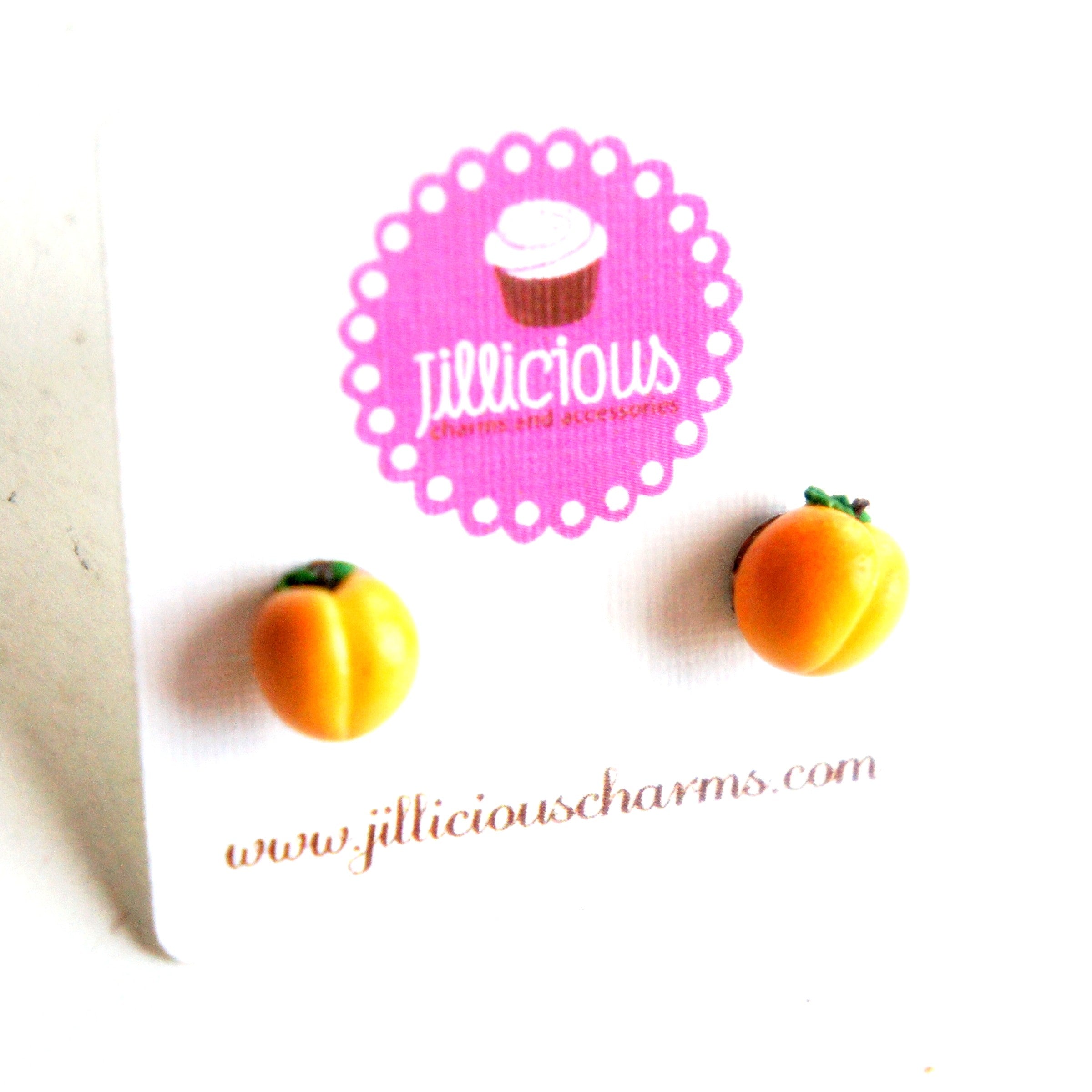 Peach Stud Earrings - Jillicious charms and accessories